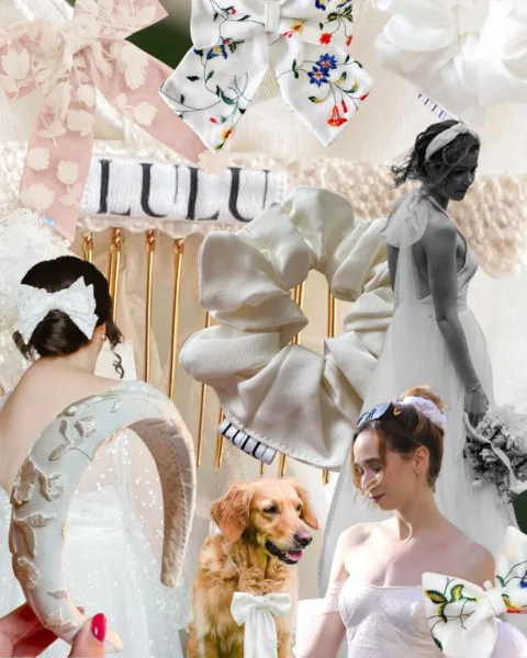 Lulu The Label: Sustainable, Handmade Silk Scrunchies, Bridal Hair Accessories &  Super cute Dog Bows & Bandanas