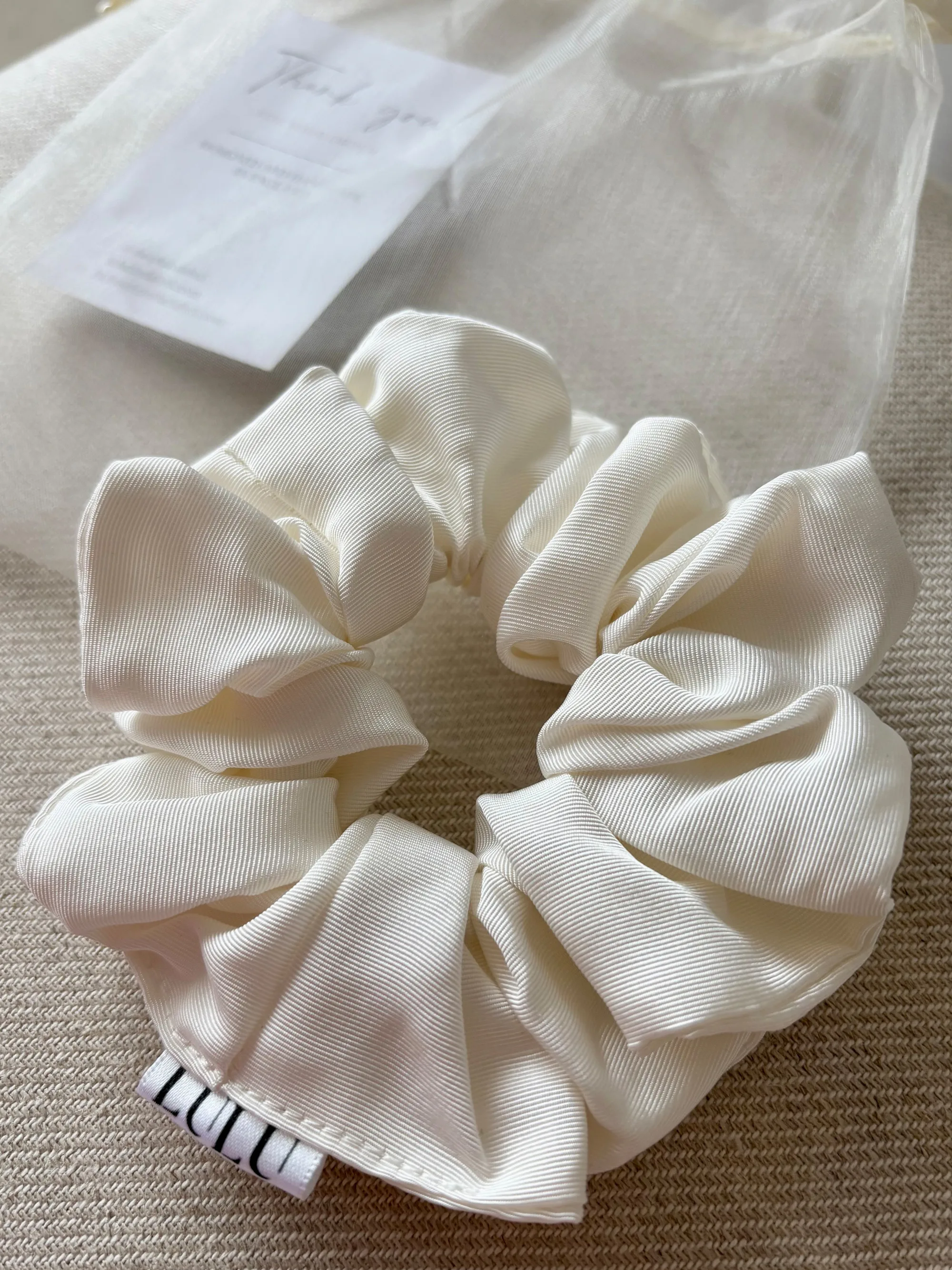 Lulu The Label Handmade Bridal Scrunchies 21 2 - Lulu The Label: Sustainable, Handmade Silk Scrunchies, Bridal Hair Accessories & Super cute Dog Bows & Bandanas Lulu The Label Handmade Bridal Scrunchies 21 2