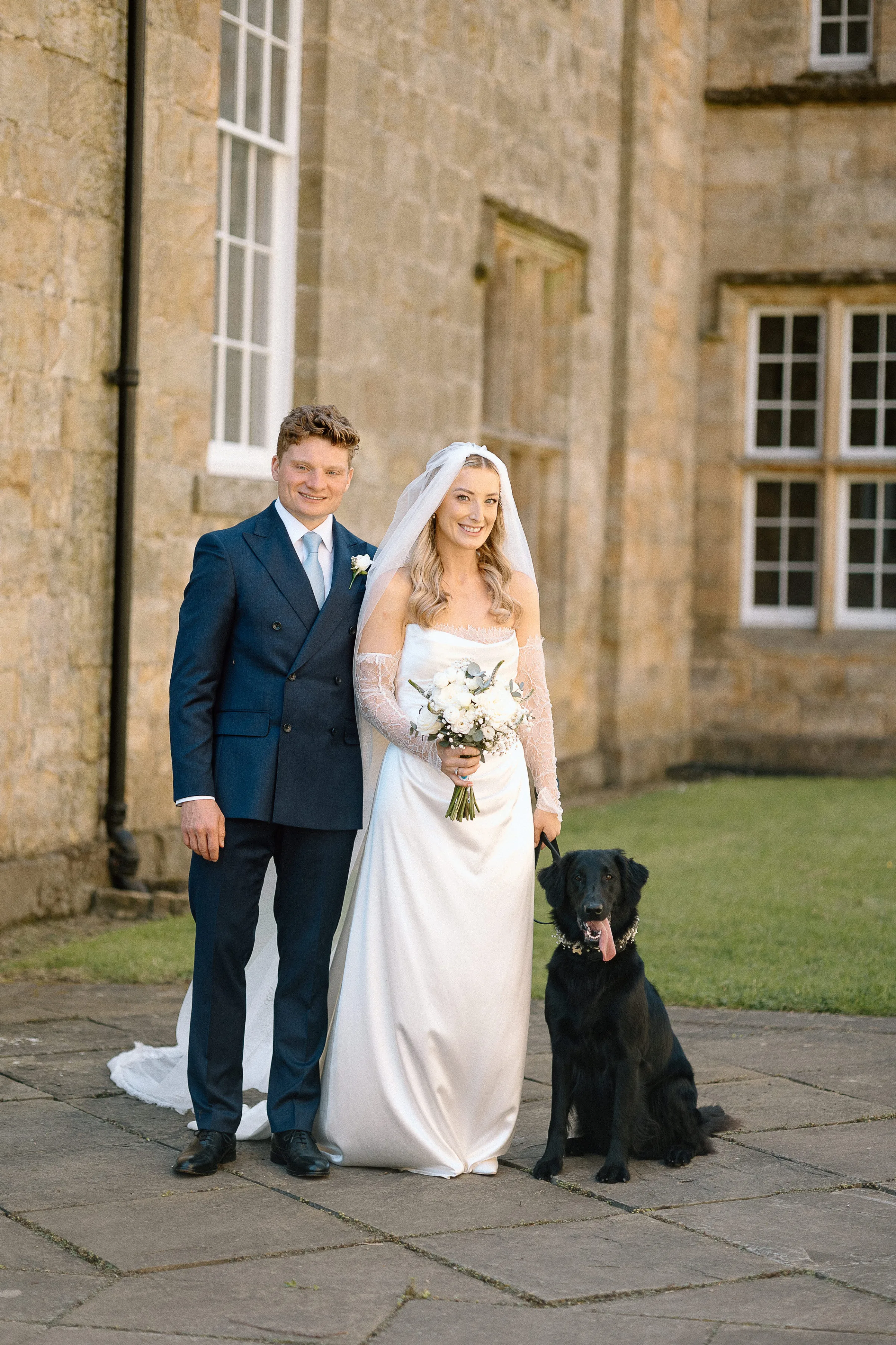 MR MRS WOOD353 - Rosie Wore Divine Atelier For Her Pastel Colour, Garden Party Inspired Wedding at Brinkburn Priory MR MRS WOOD353