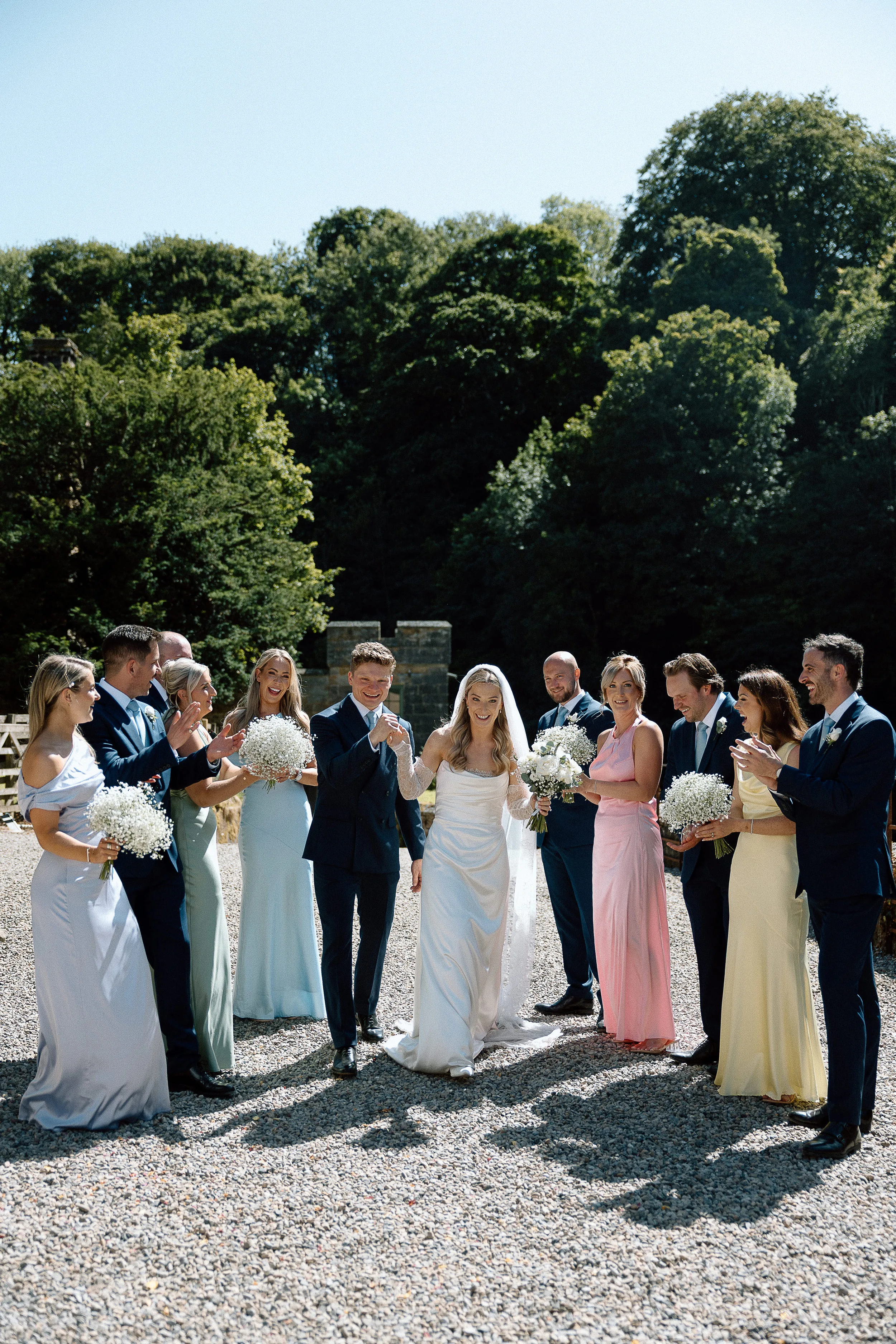 MR MRS WOOD491 - Rosie Wore Divine Atelier For Her Pastel Colour, Garden Party Inspired Wedding at Brinkburn Priory MR MRS WOOD491