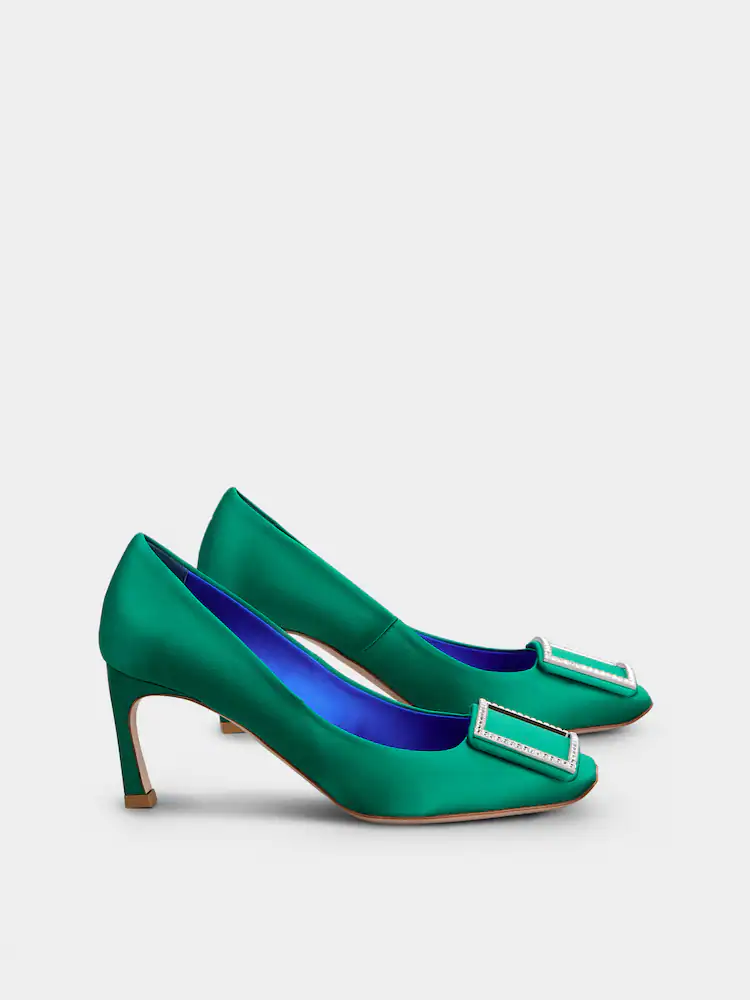 Trompette Pumps in satin