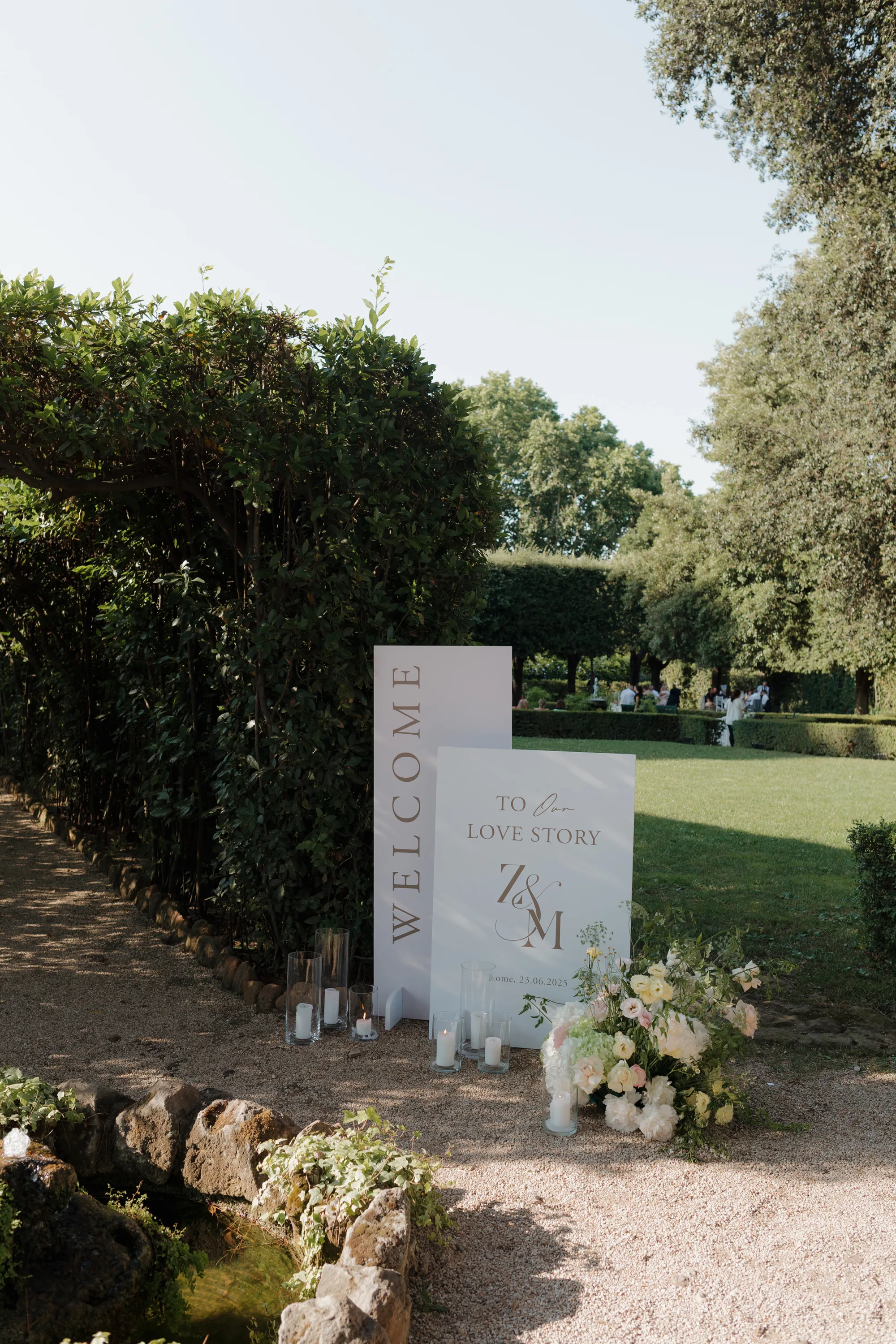 Romantic Catholic Church Wedding Rome Italy SM Weddings.113 - Megan Wore Milla Nova for her Classic and Elegant Wedding at Villa Aurelia in Rome Romantic Catholic Church Wedding Rome Italy SM Weddings.113