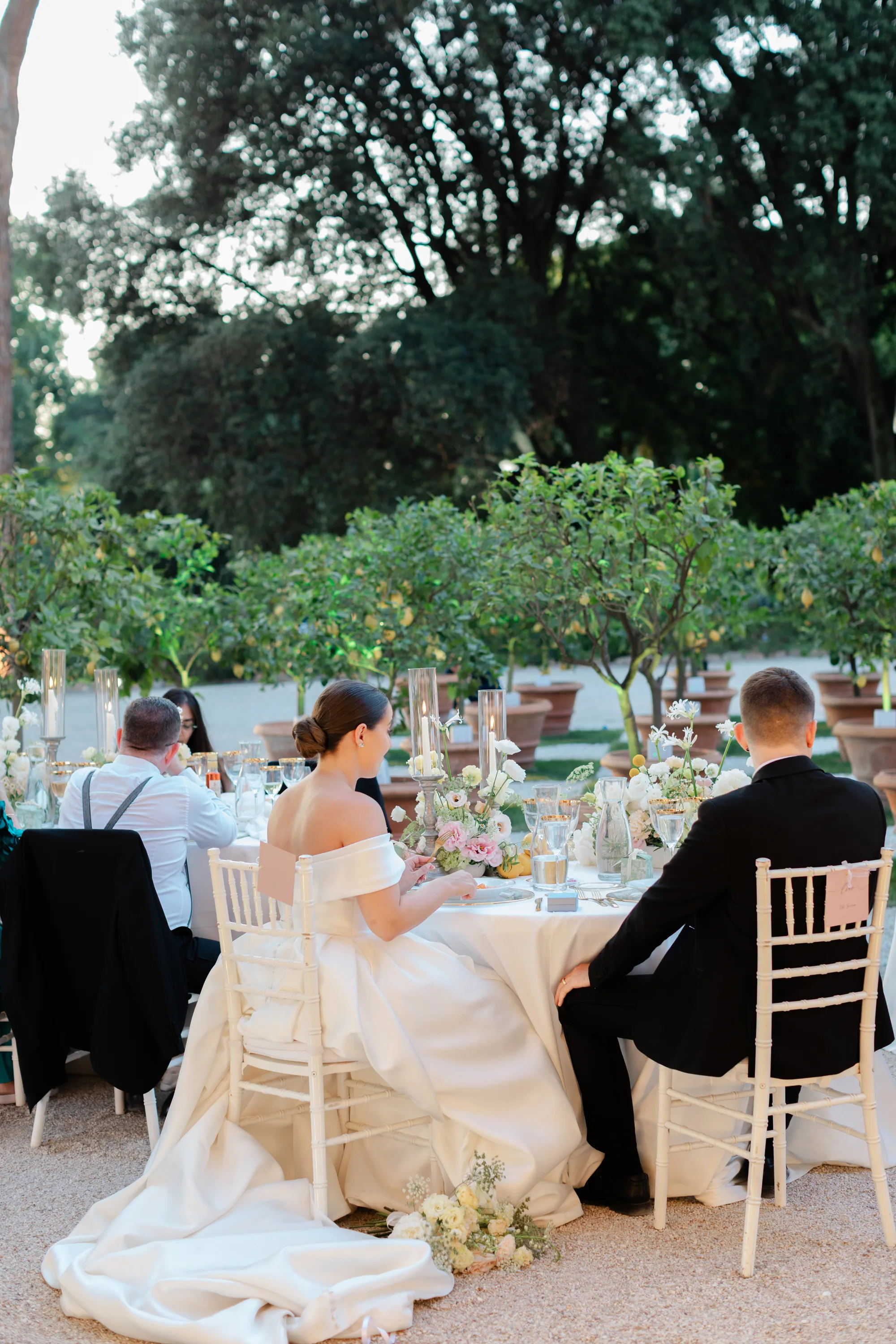 Romantic Catholic Church Wedding Rome Italy SM Weddings.162 - Megan Wore Milla Nova for her Classic and Elegant Wedding at Villa Aurelia in Rome Romantic Catholic Church Wedding Rome Italy SM Weddings.162
