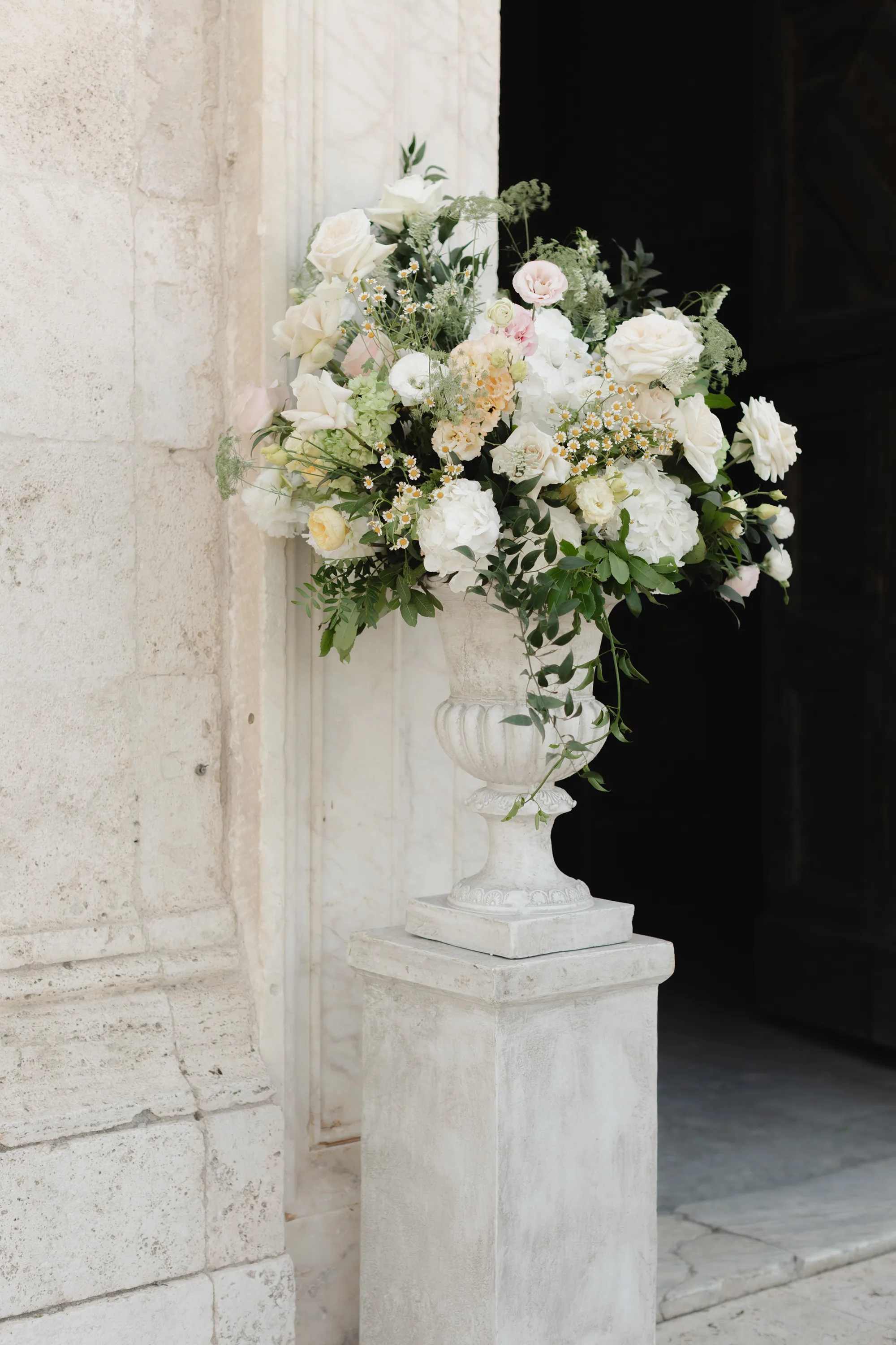 Romantic Catholic Church Wedding Rome Italy SM Weddings.39 - Megan Wore Milla Nova for her Classic and Elegant Wedding at Villa Aurelia in Rome Romantic Catholic Church Wedding Rome Italy SM Weddings.39