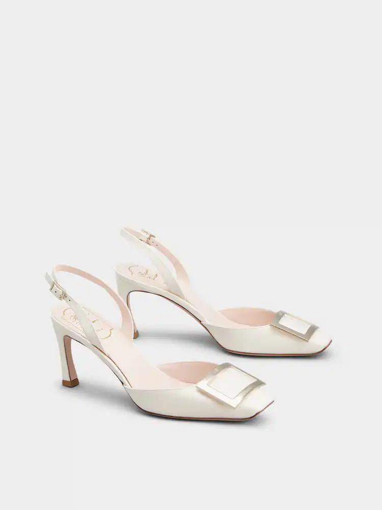 Trompette Slingback Pumps in Patent Leather
