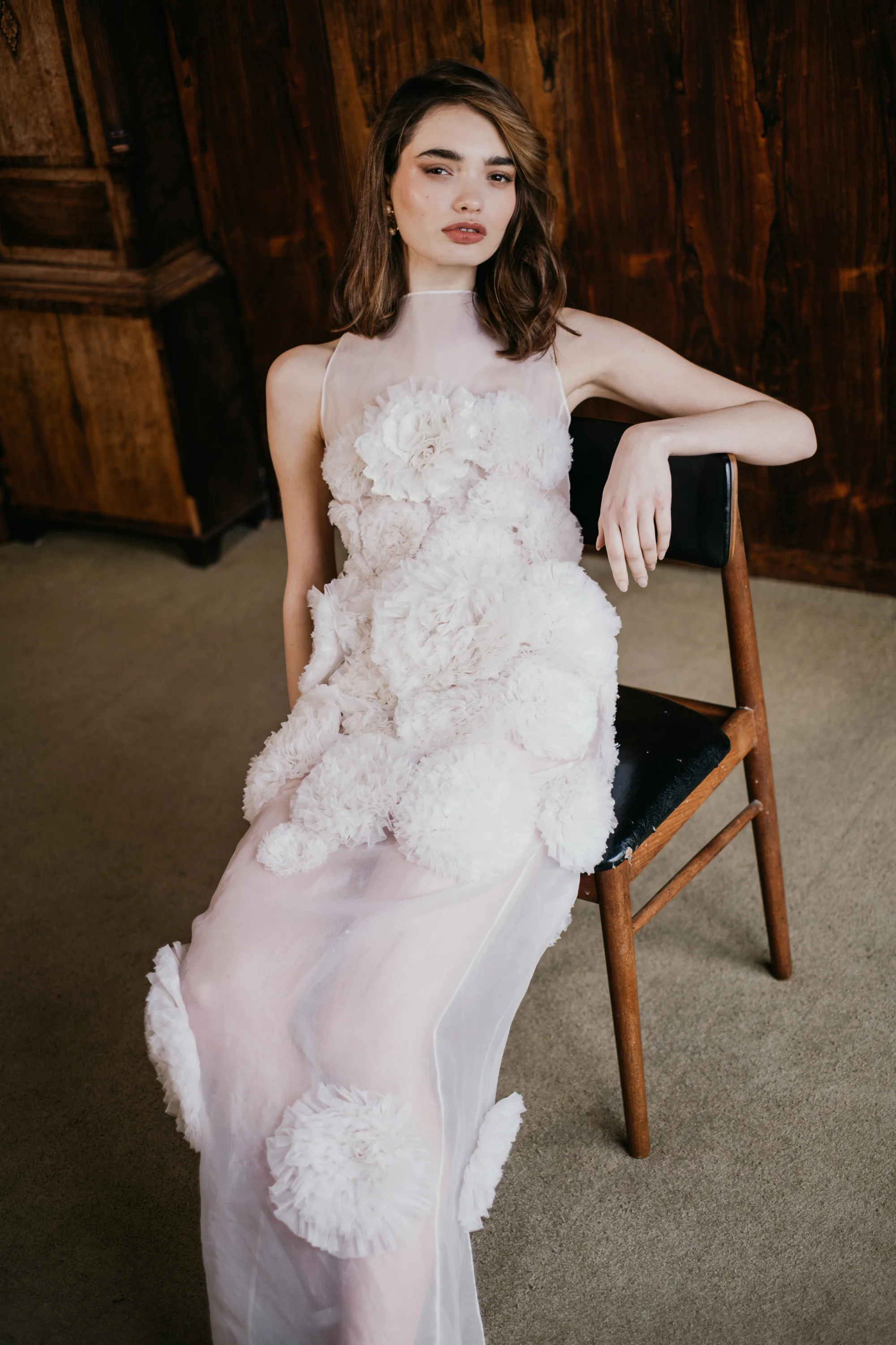 UNBRIDLED STUDIO COLLECTION IV LOOK 13 2 - UNBRIDLED STUDIO: The Label Redefining Modern Bridal Fashion And A Designer You Need To Know The Dandelion dress by UNBRIDLED STUDIO.