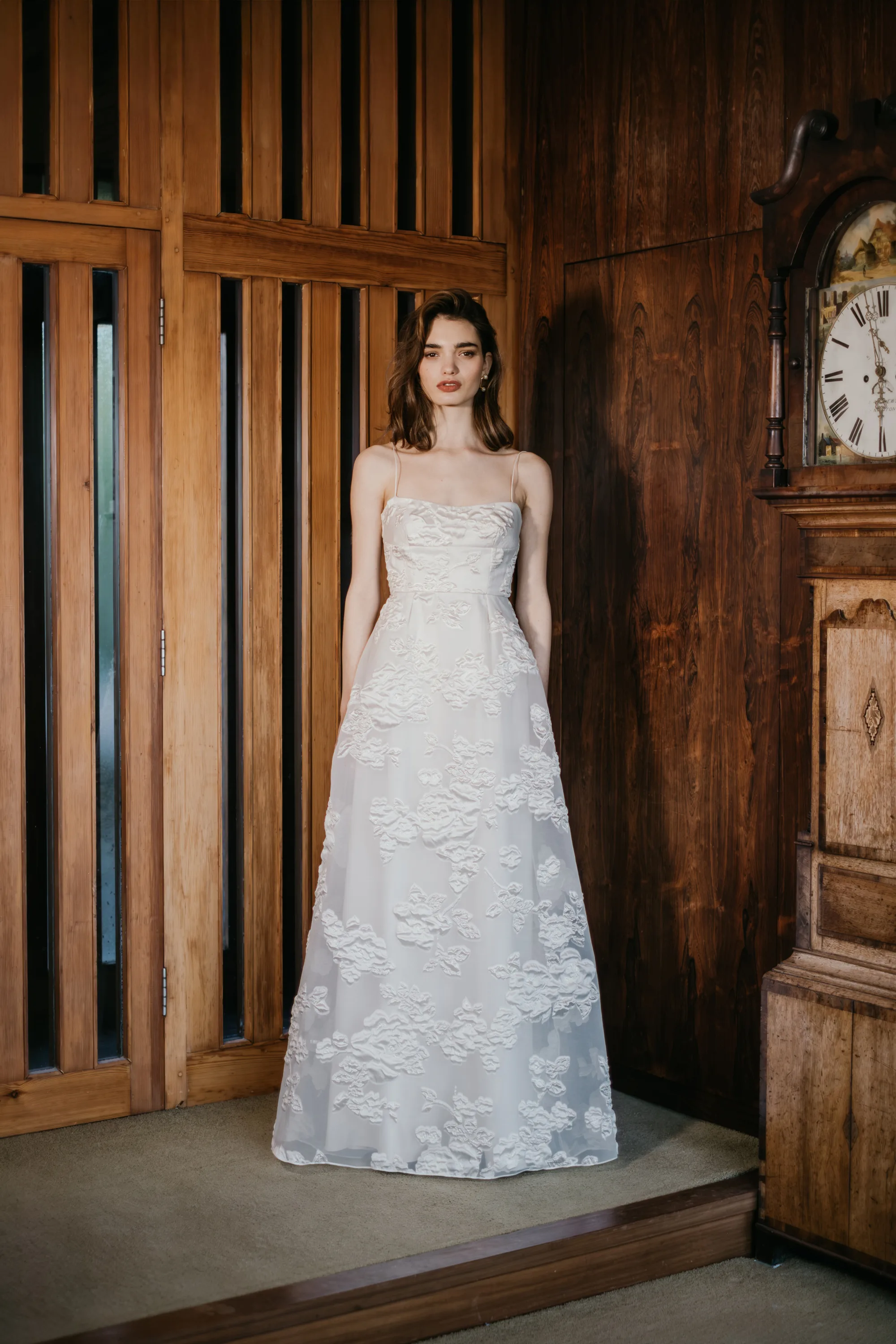 UNBRIDLED STUDIO COLLECTION IV LOOK 18 - UNBRIDLED STUDIO: The Label Redefining Modern Bridal Fashion And A Designer You Need To Know Gia and Erin textured bodice and ballgown skirt by UNBRIDLED STUDIO