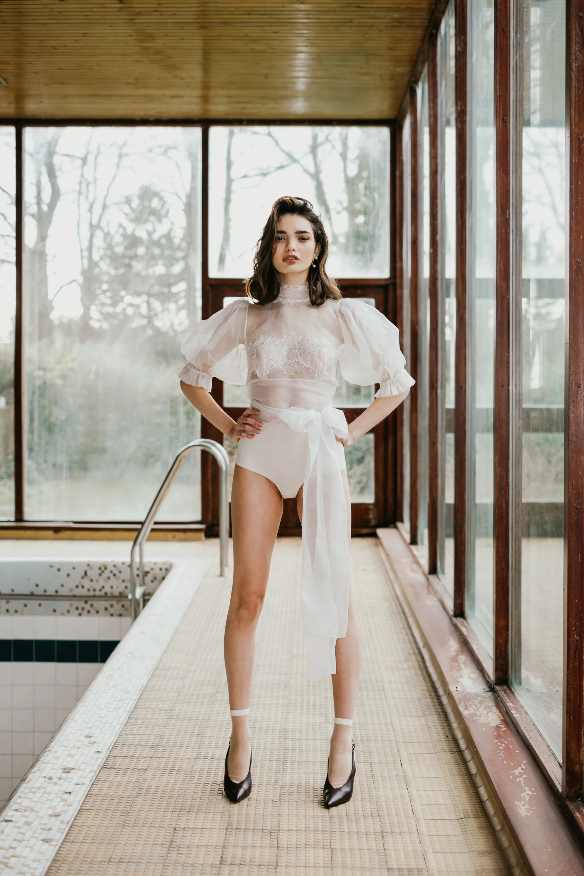 UNBRIDLED STUDIO COLLECTION IV LOOK 4 2 - UNBRIDLED STUDIO: The Label Redefining Modern Bridal Fashion And A Designer You Need To Know Tara organza top by UNBRIDLED STUDIO
