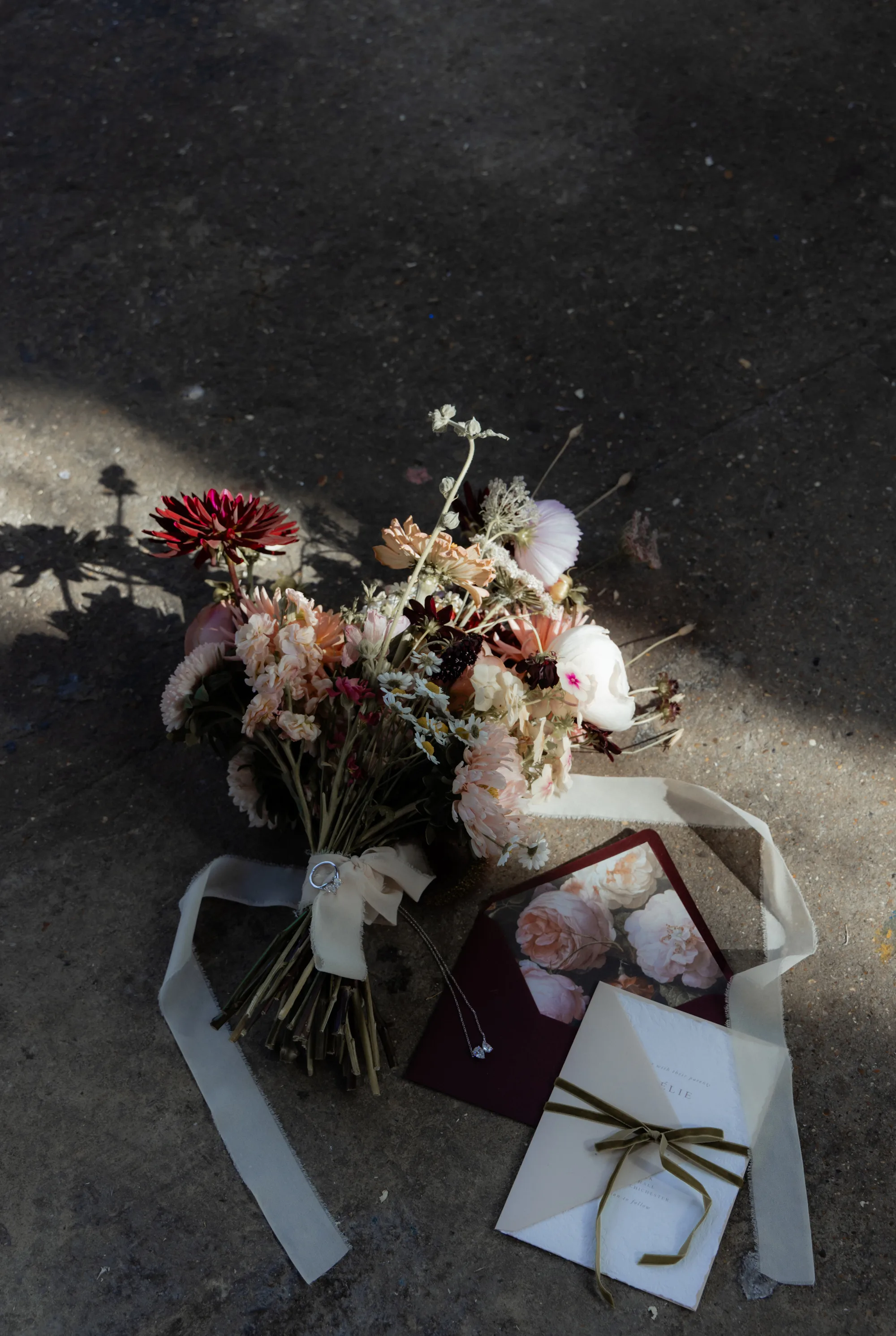 Beautiful wedding bouquet to fit with a Pre-Raphaelite wedding style