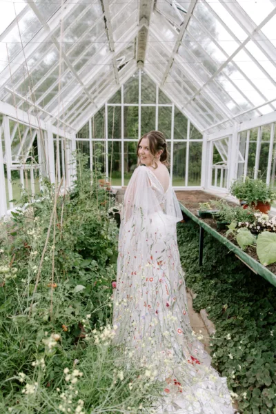 bridal portrait wedding kirknewton house