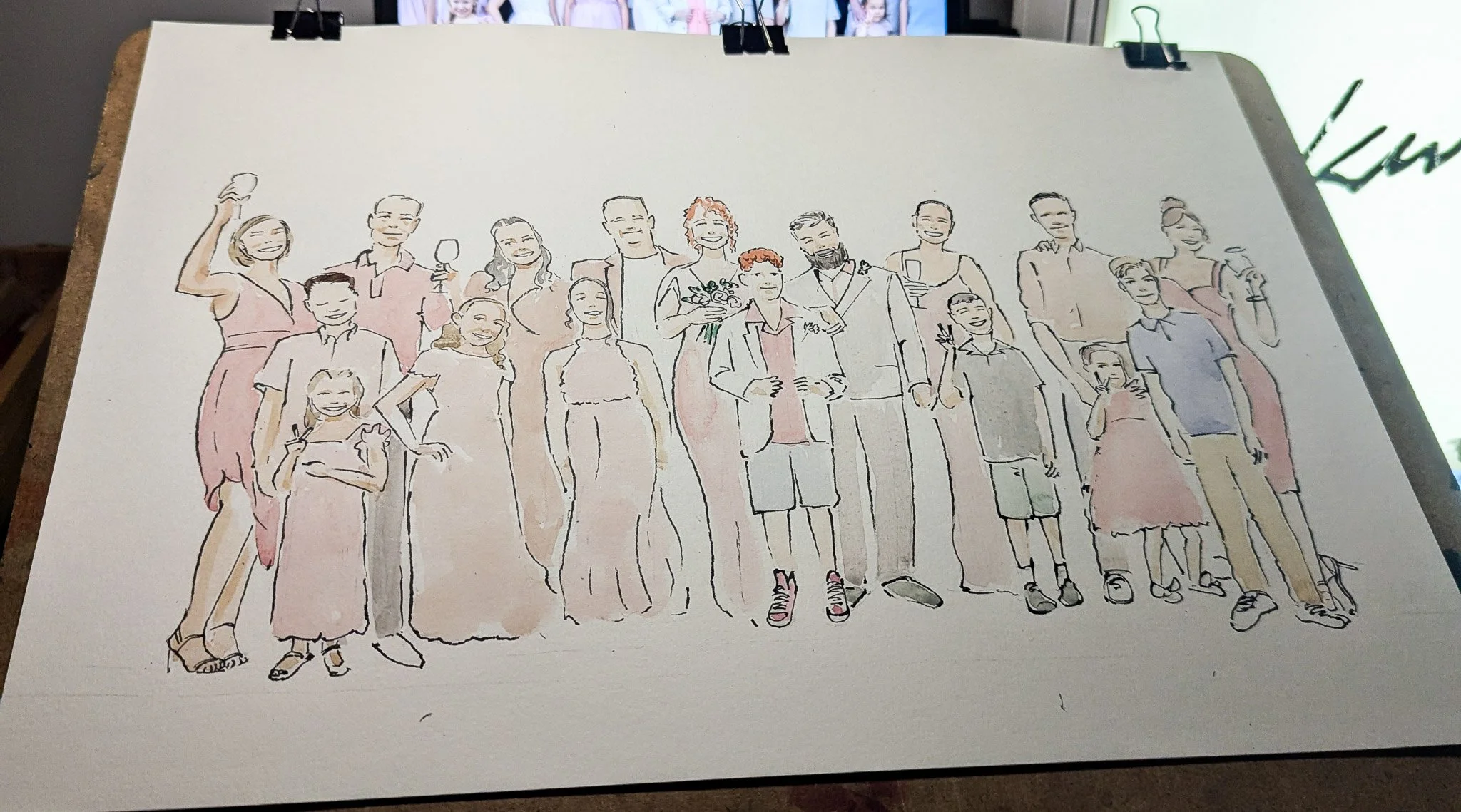 Kuznicki Live Wedding Illustration & Guest Paintings