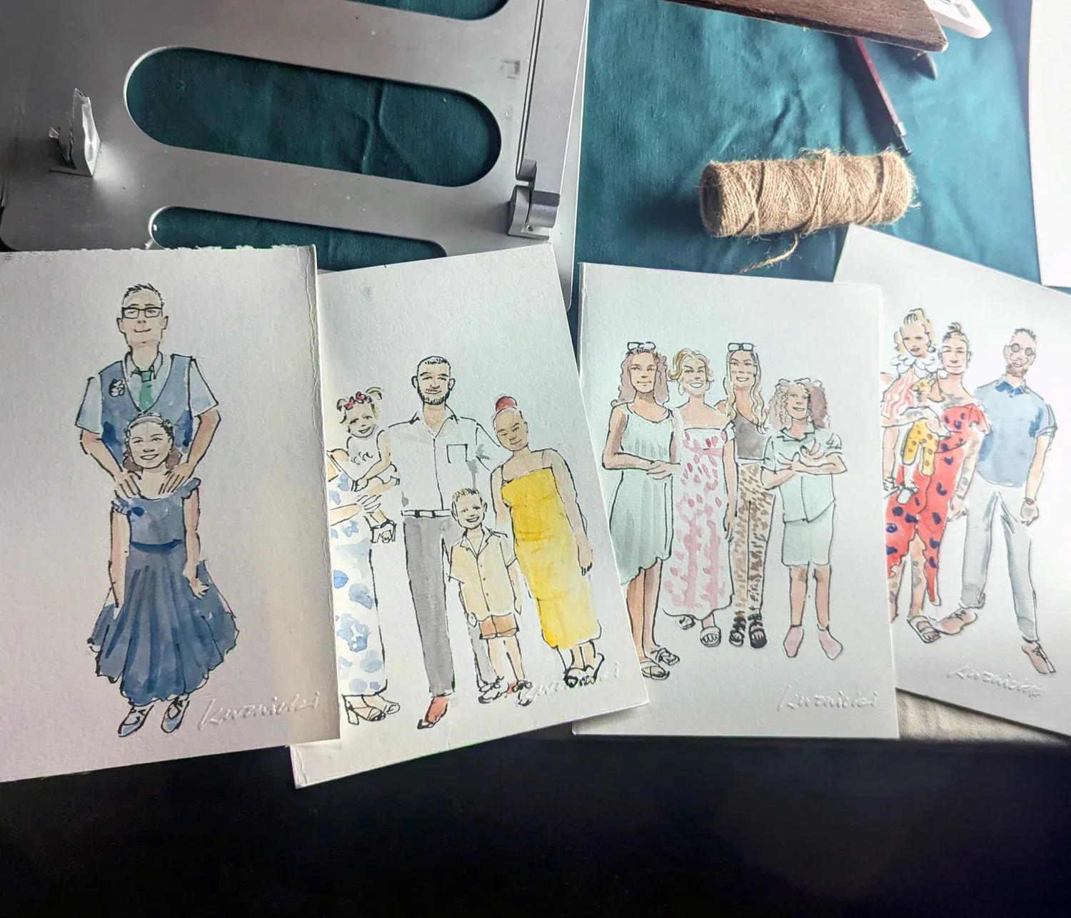 Kuznicki Live Wedding Illustration & Guest Paintings