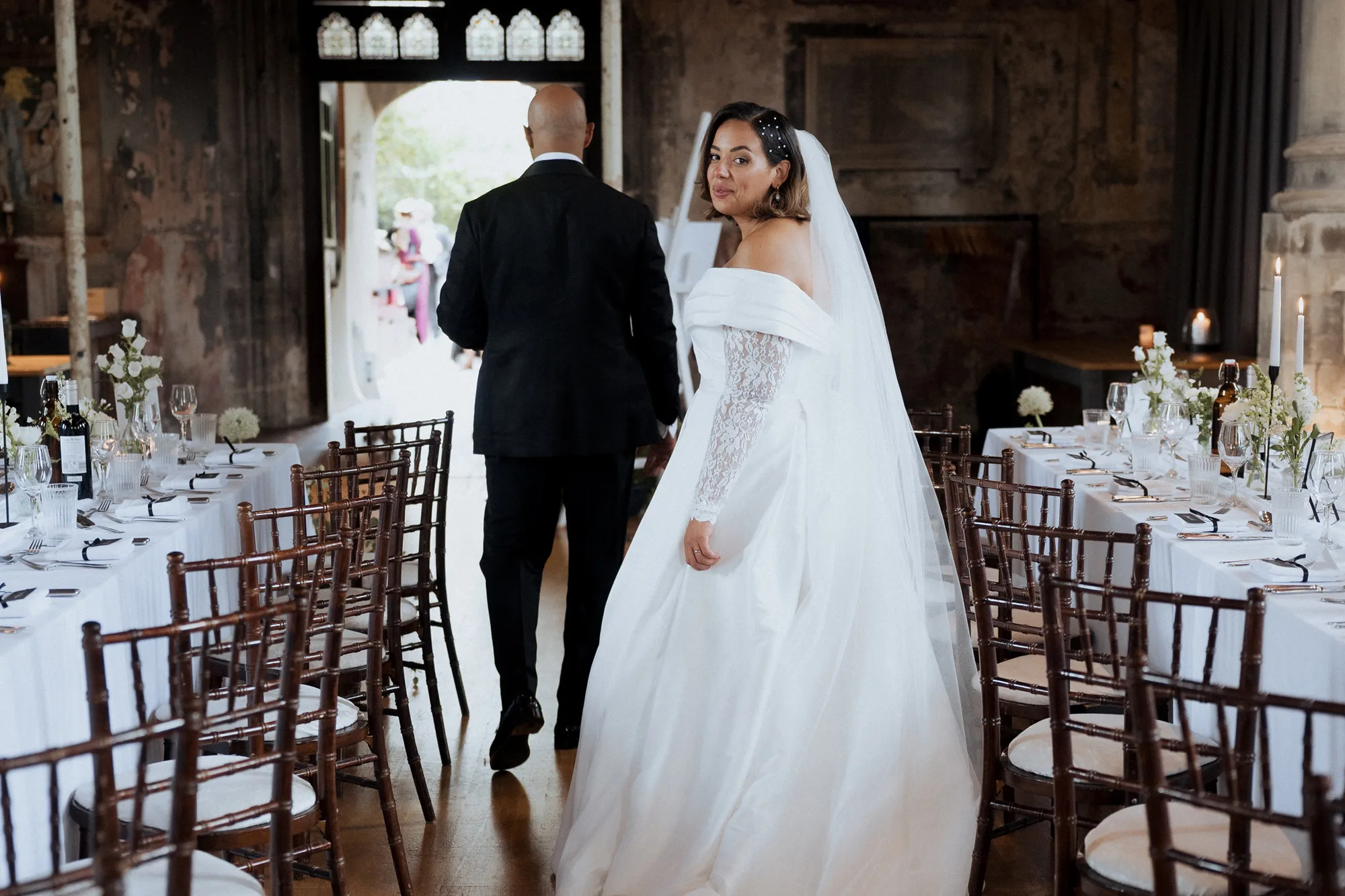 Old Hollywood Inspired Black Tie Wedding | The Mount Without