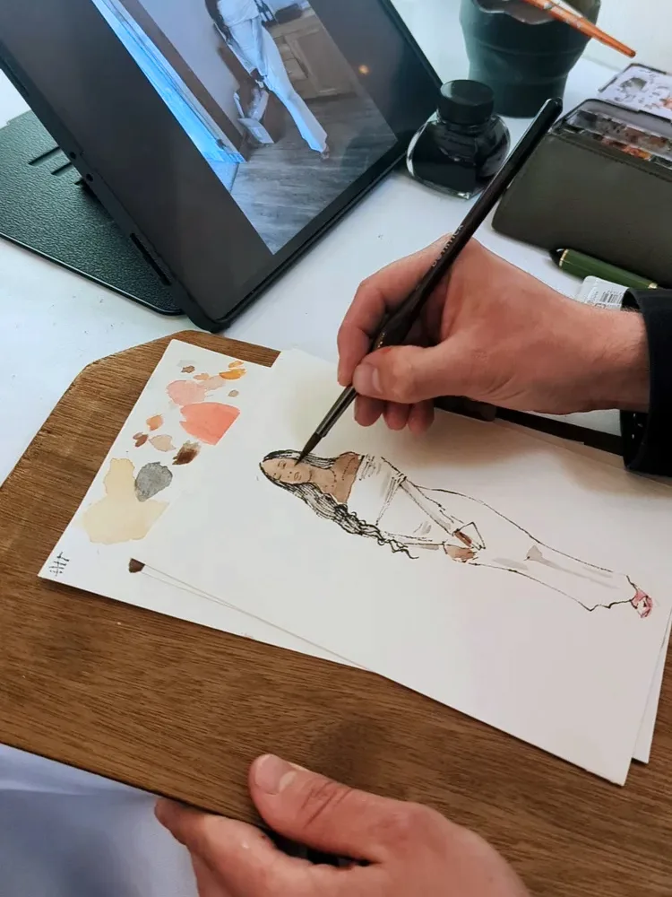 Kuznicki Live Wedding Illustration & Guest Paintings