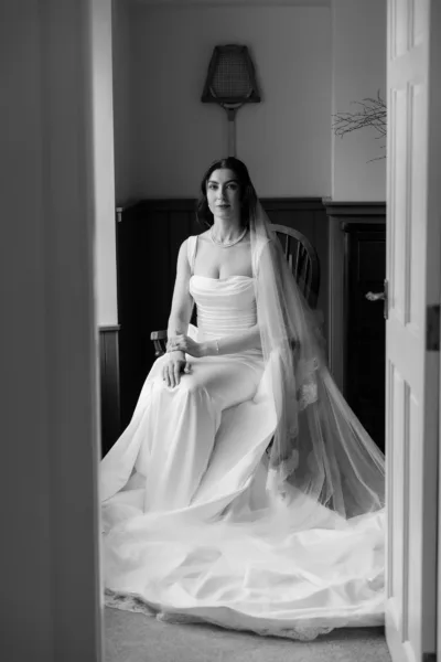 Bridal wedding portrait at Guardswell Farm, Perth