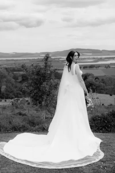 Bridal wedding portrait at Guardswell Farm, Perth
