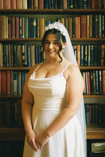 analogue 35mm bridal wedding photo carberry tower