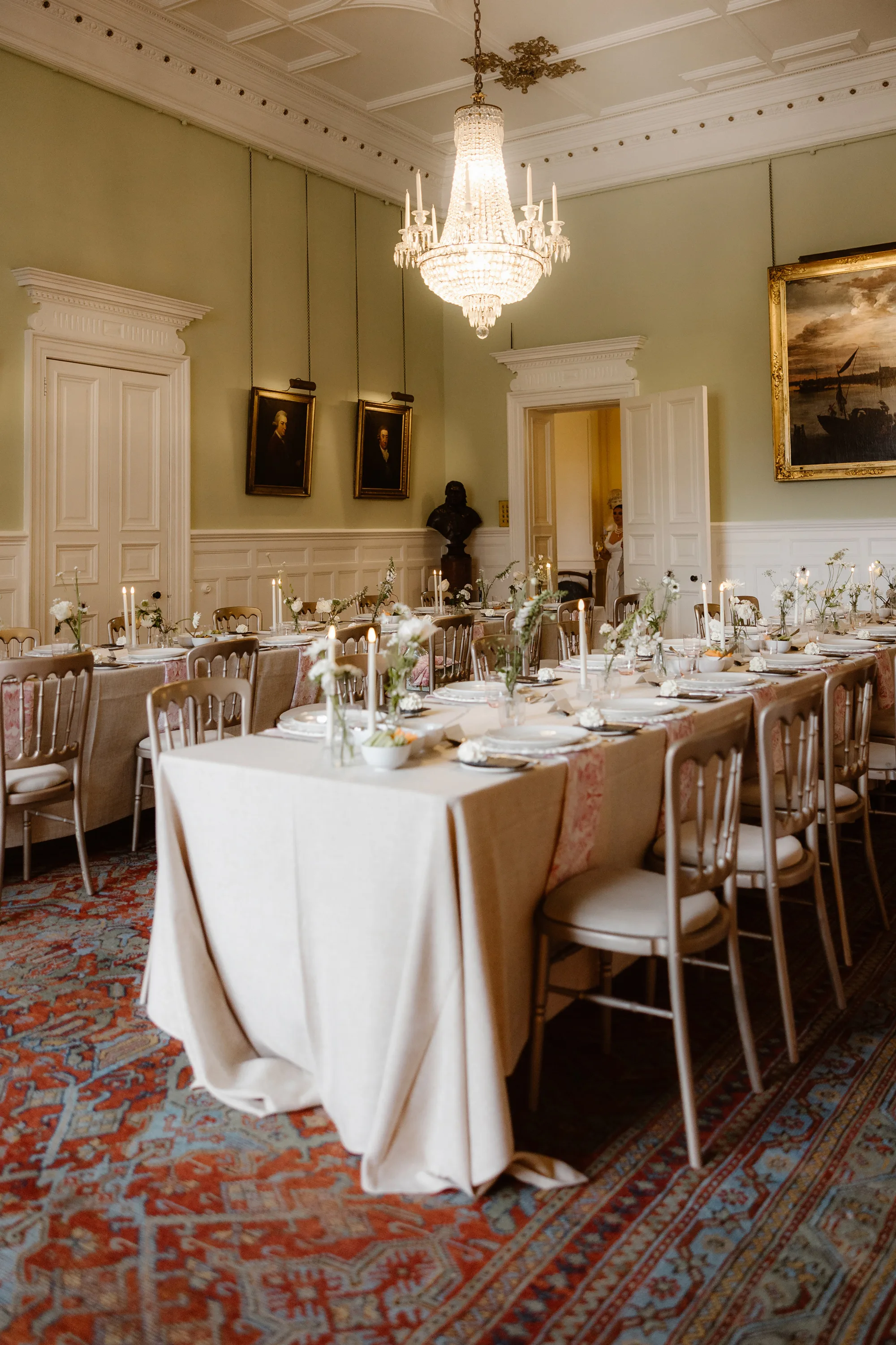 Capesthorne Hall Summer Wedding Jessica Sharpe Wedding Planner Jono Symonds Love My Dress.197 - Sophie & Dimitri's Beautiful, Relaxed & Elegant Wedding Weekend at Capesthorne Hall in Cheshire Rehearsal dinner setting at Capesthorne Hall in Cheshire.