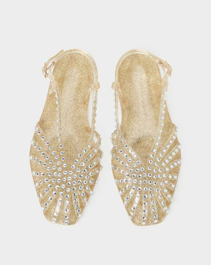 Devon Champagne Jelly Slingback Sandal