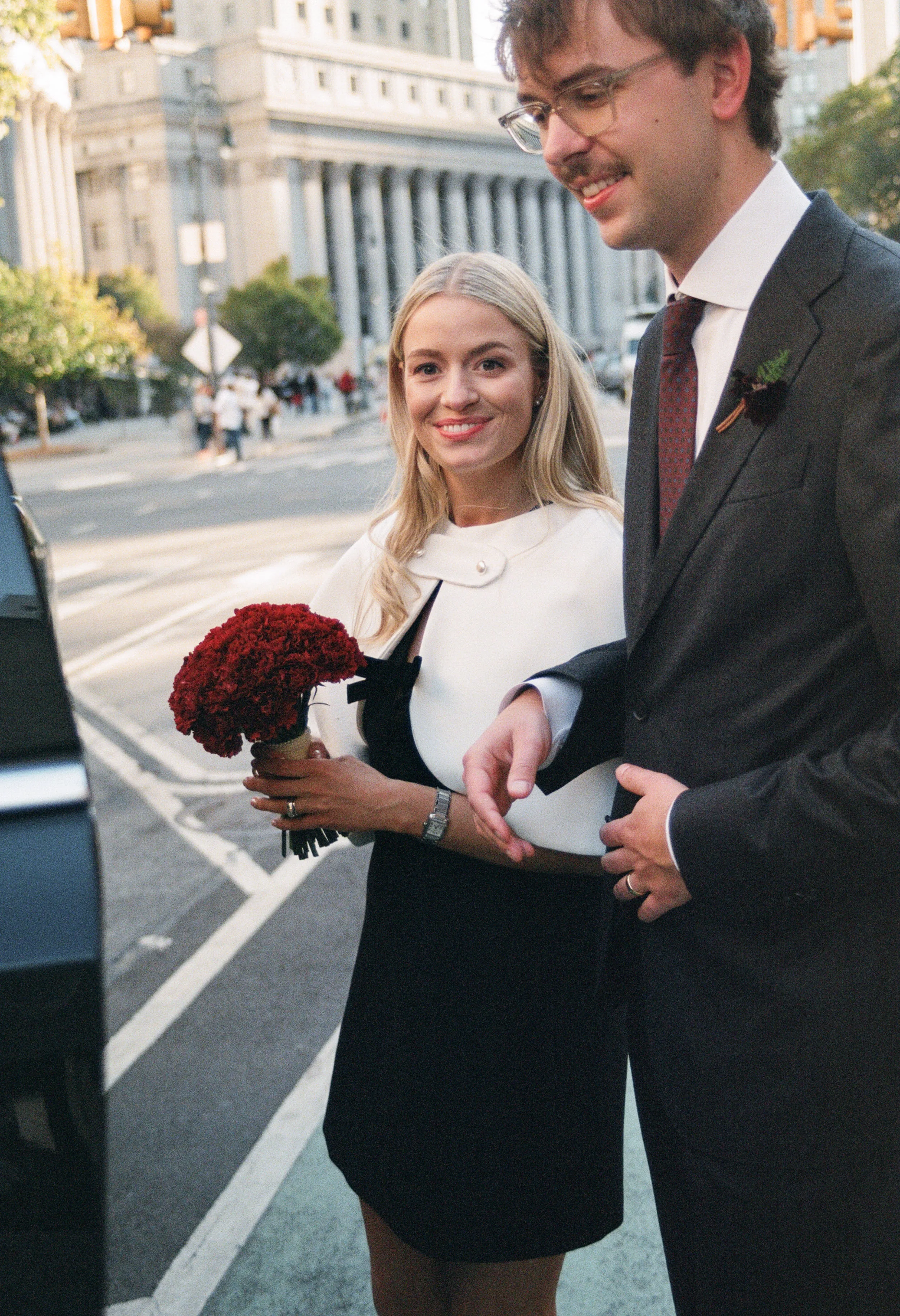 New York City Hall Wedding Mini Dress Lauren Vandame Photography.42
