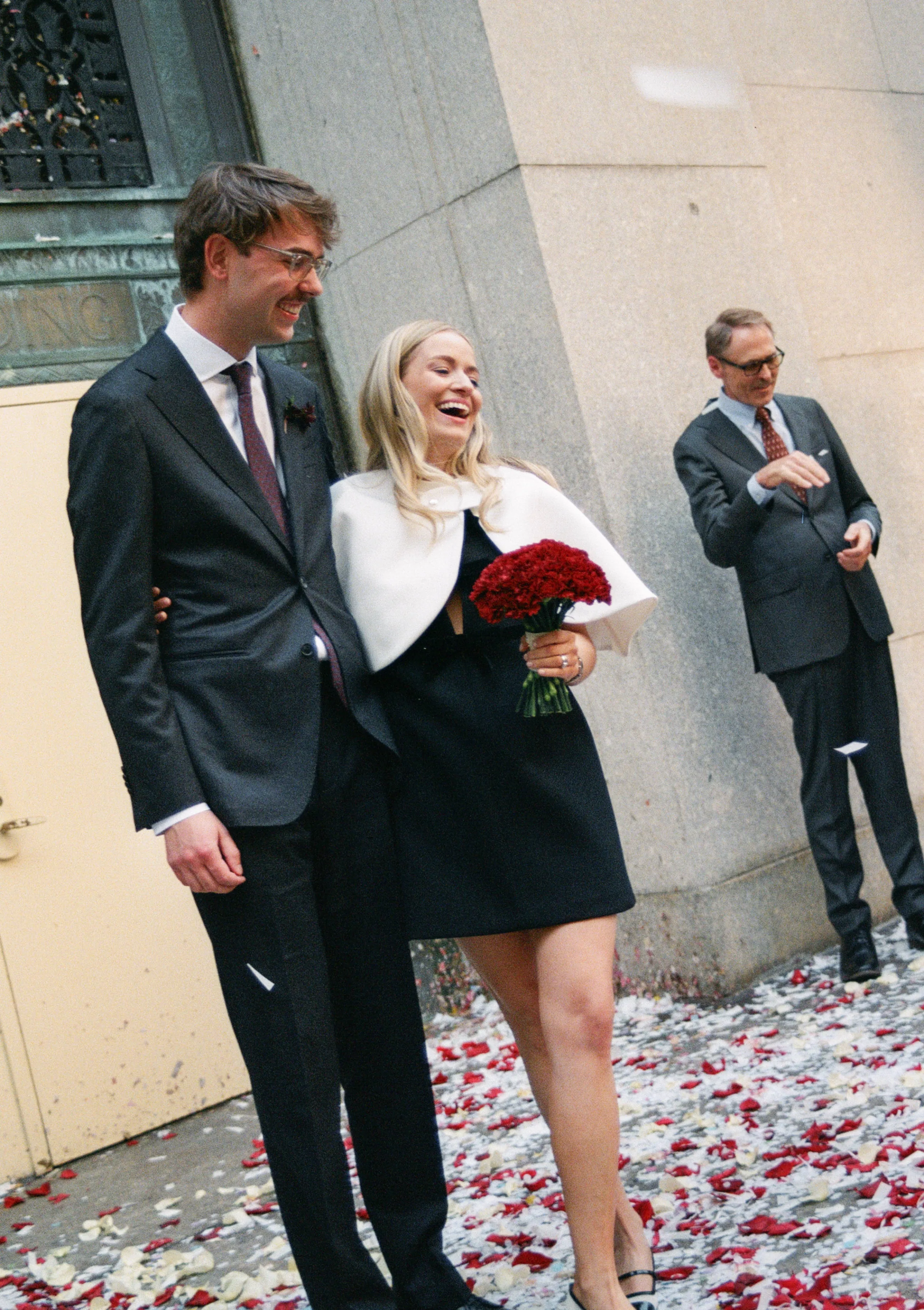 New York City Hall Wedding Mini Dress Lauren Vandame Photography.56