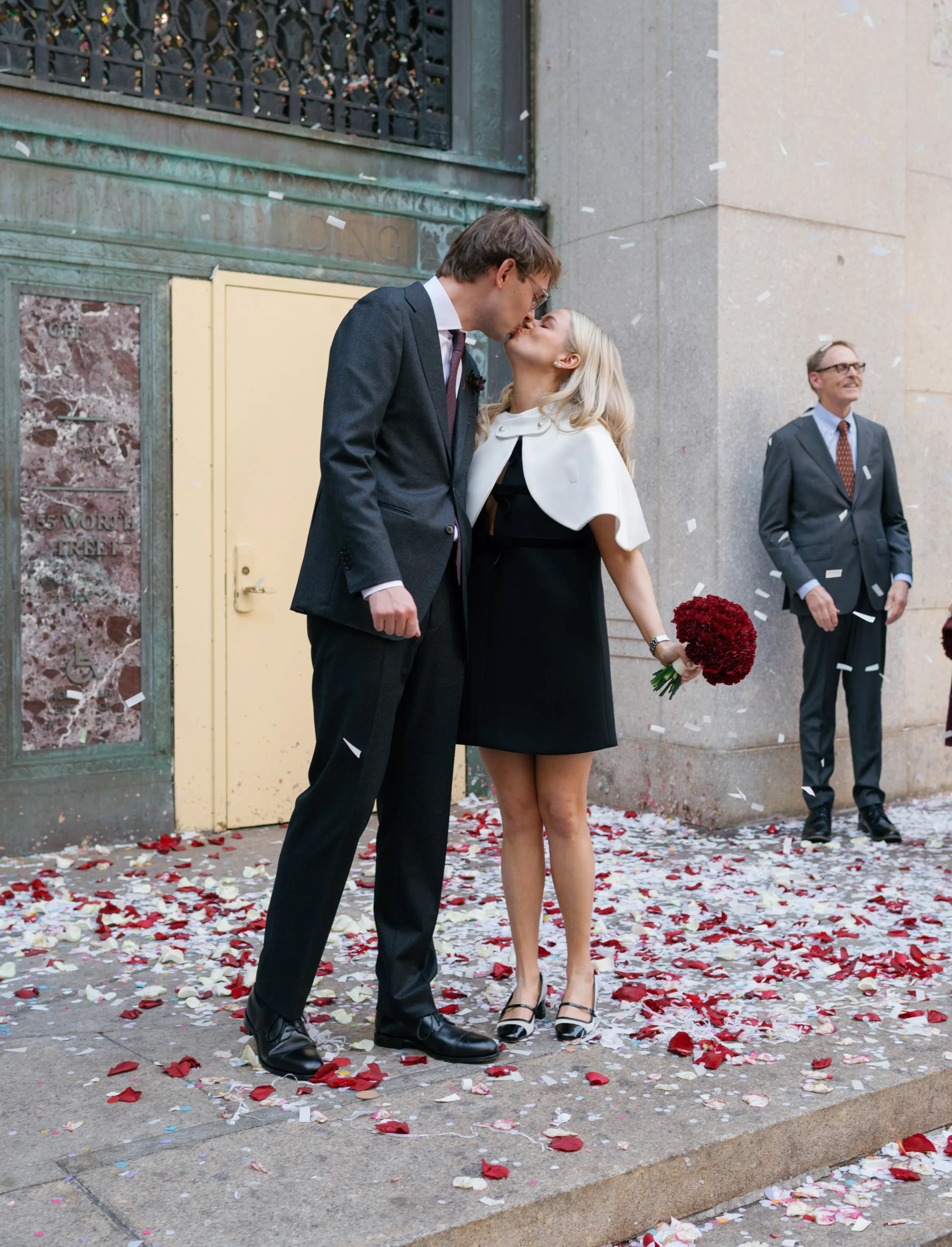 New York City Hall Wedding Mini Dress Lauren Vandame Photography.59