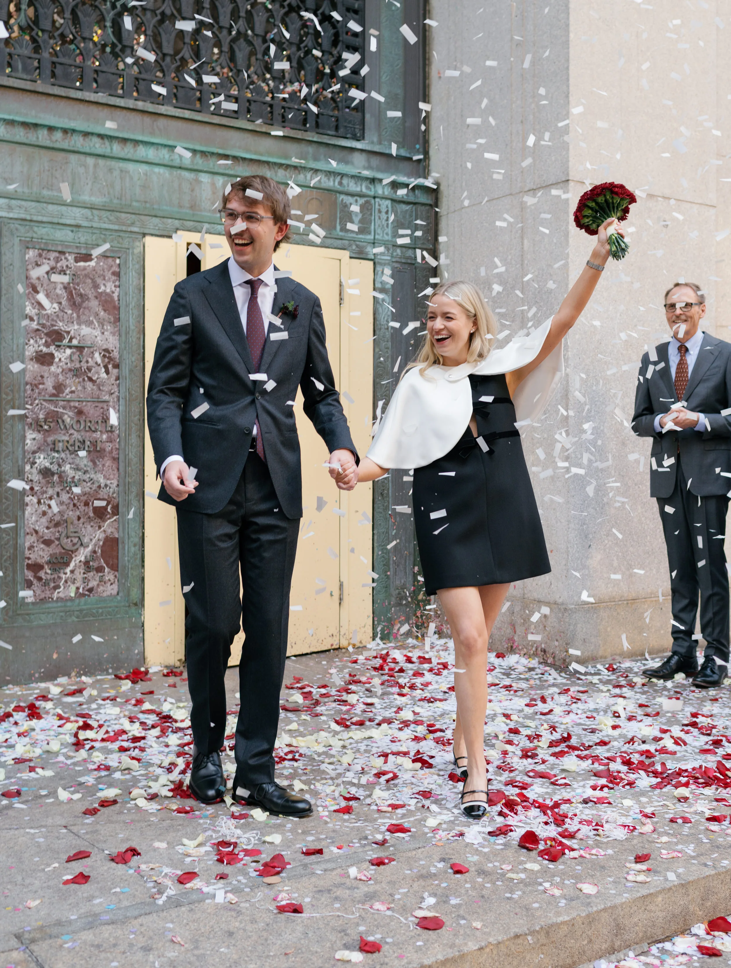 New York City Hall Wedding Mini Dress Lauren Vandame Photography.61