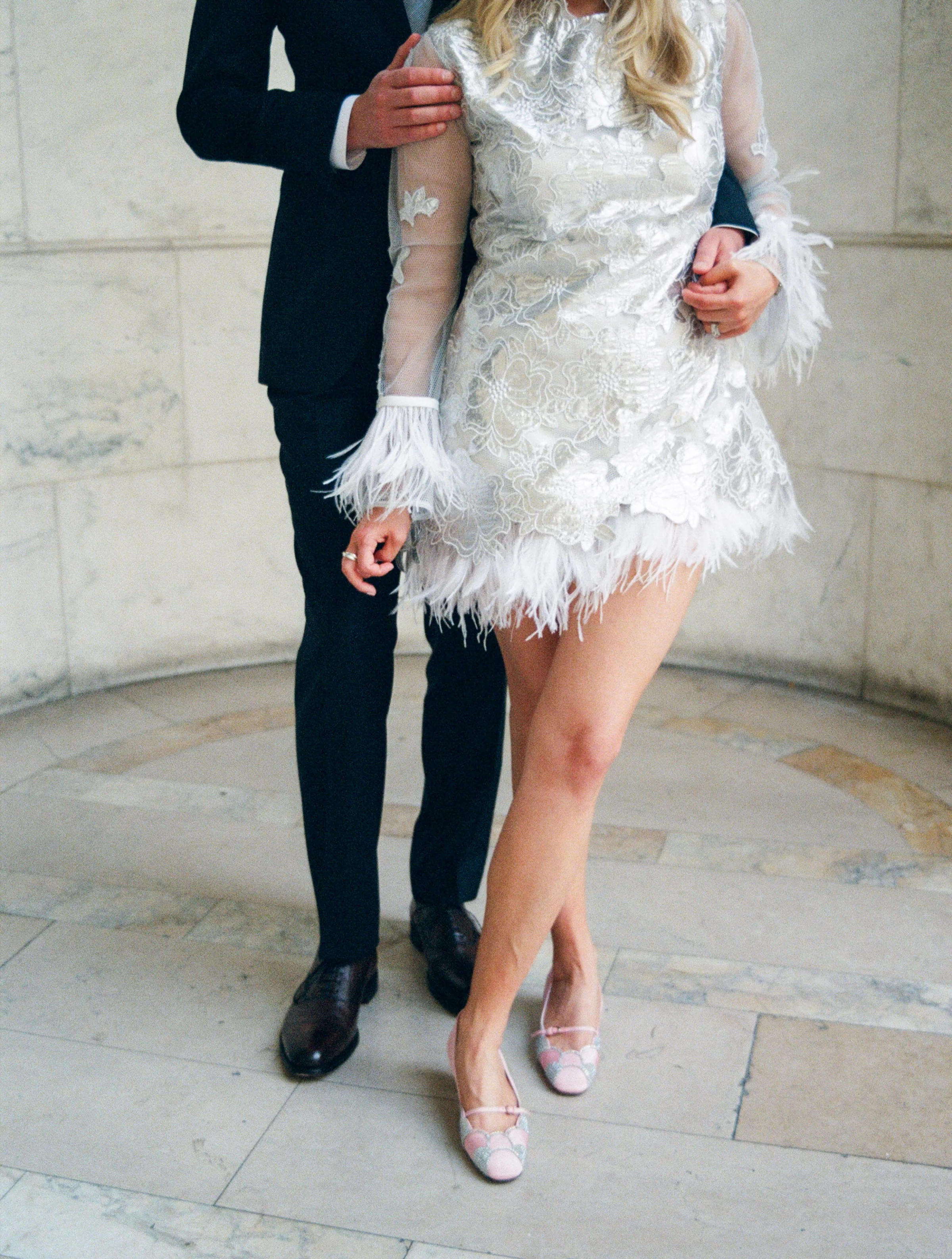 New York Keens Steakhouse Wedding Mini Dress Lauren Vandame Photography.20