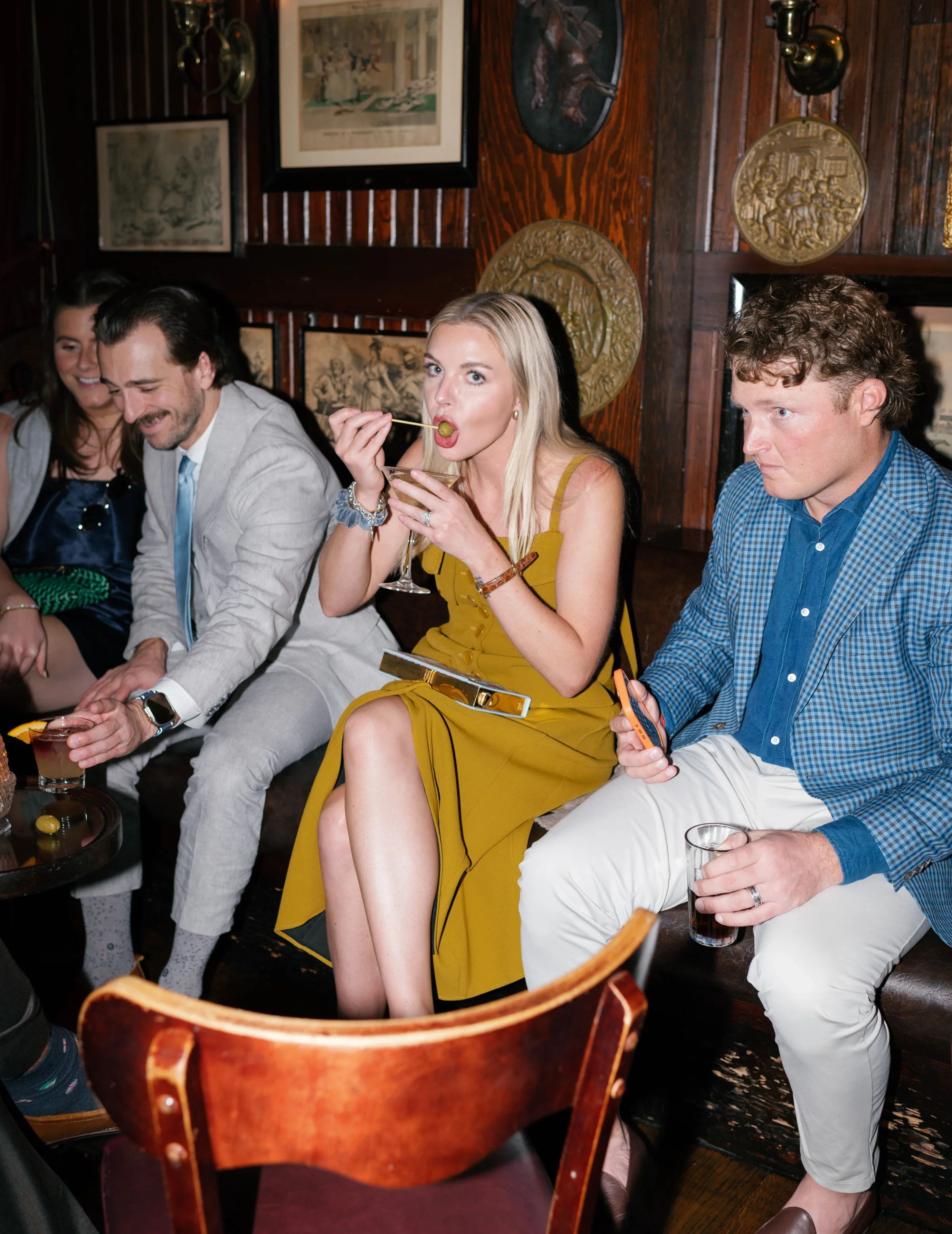 New York Keens Steakhouse Wedding Mini Dress Lauren Vandame Photography.65