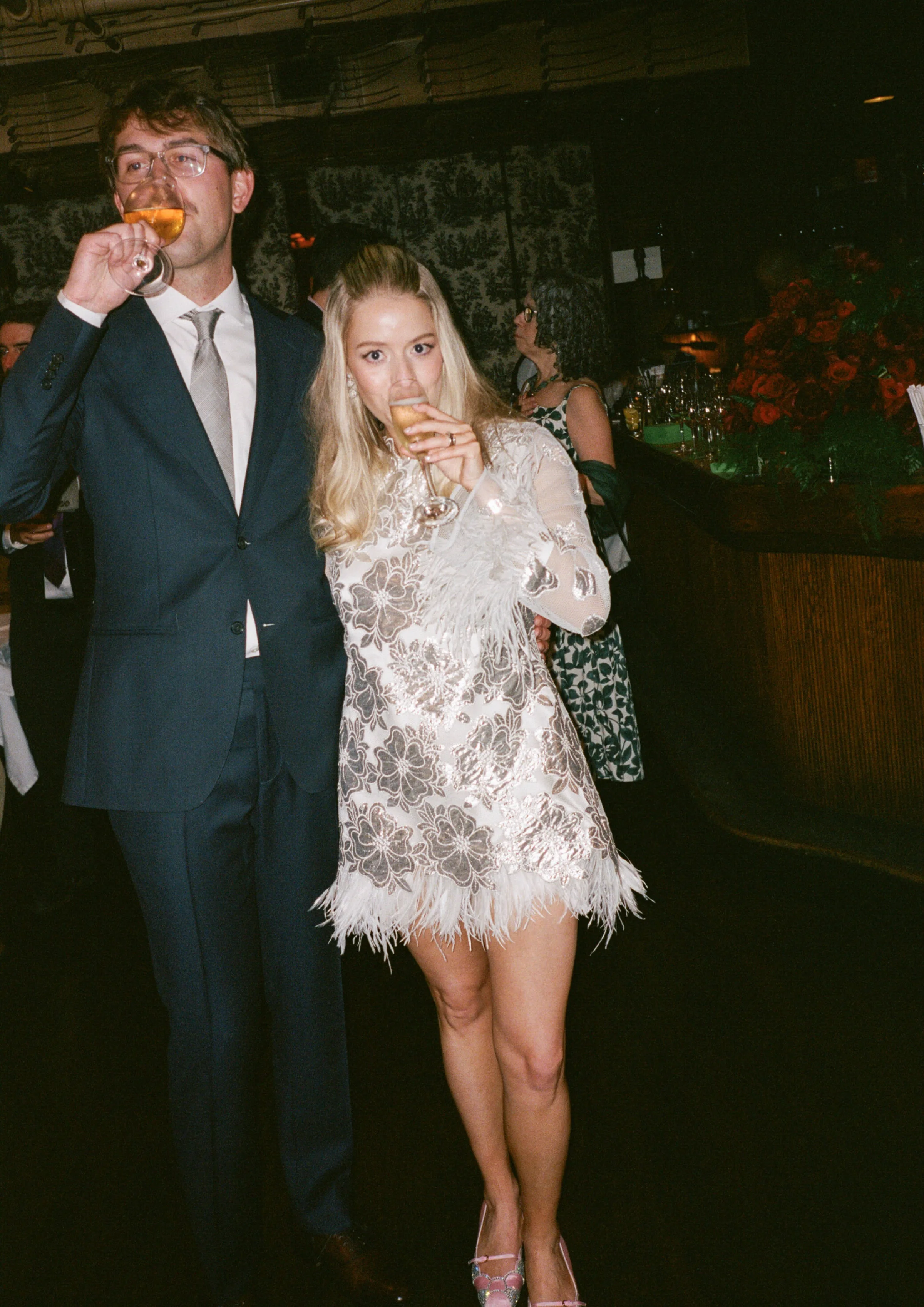 New York Keens Steakhouse Wedding Mini Dress Lauren Vandame Photography.67