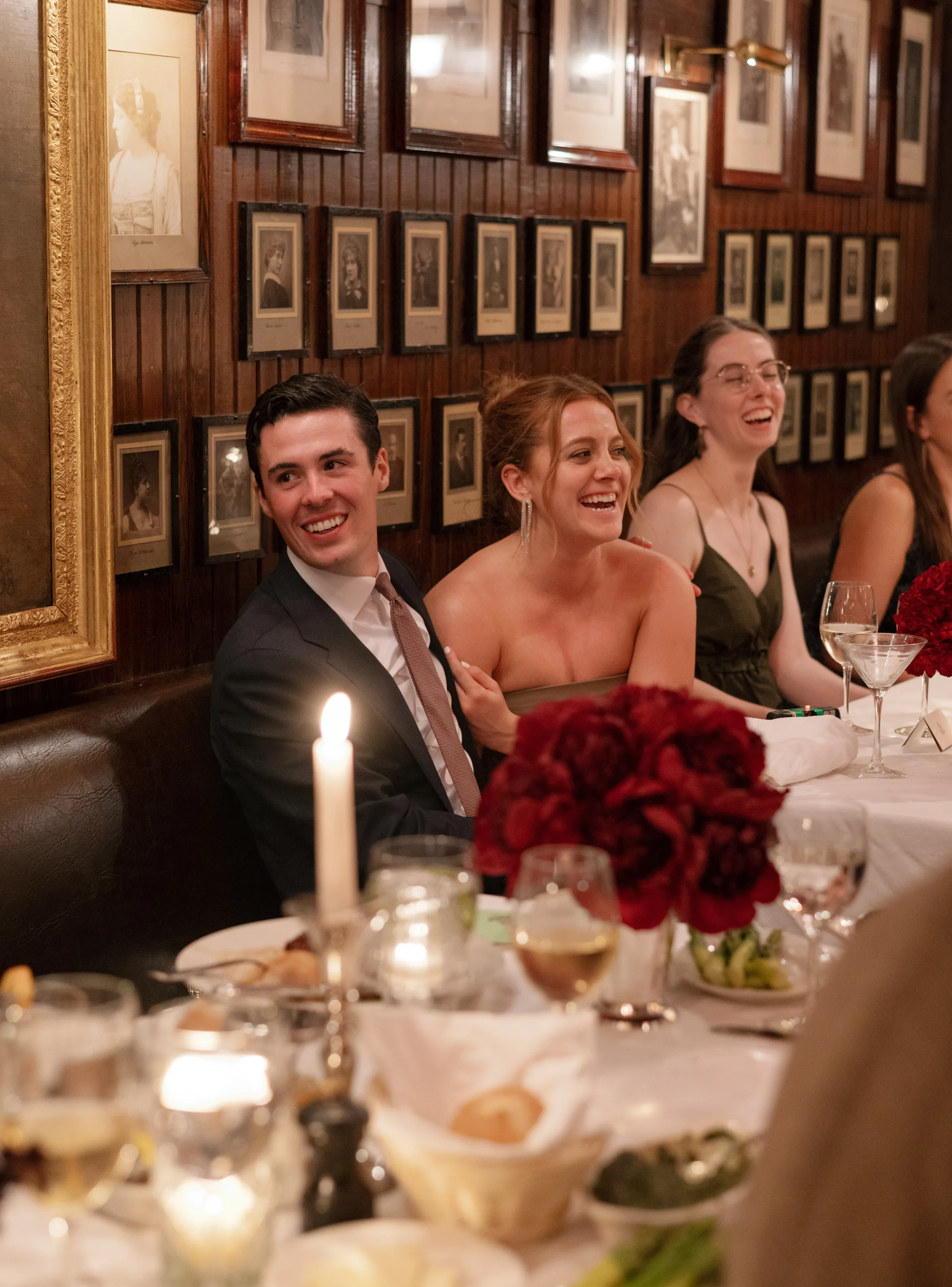 New York Keens Steakhouse Wedding Mini Dress Lauren Vandame Photography.75