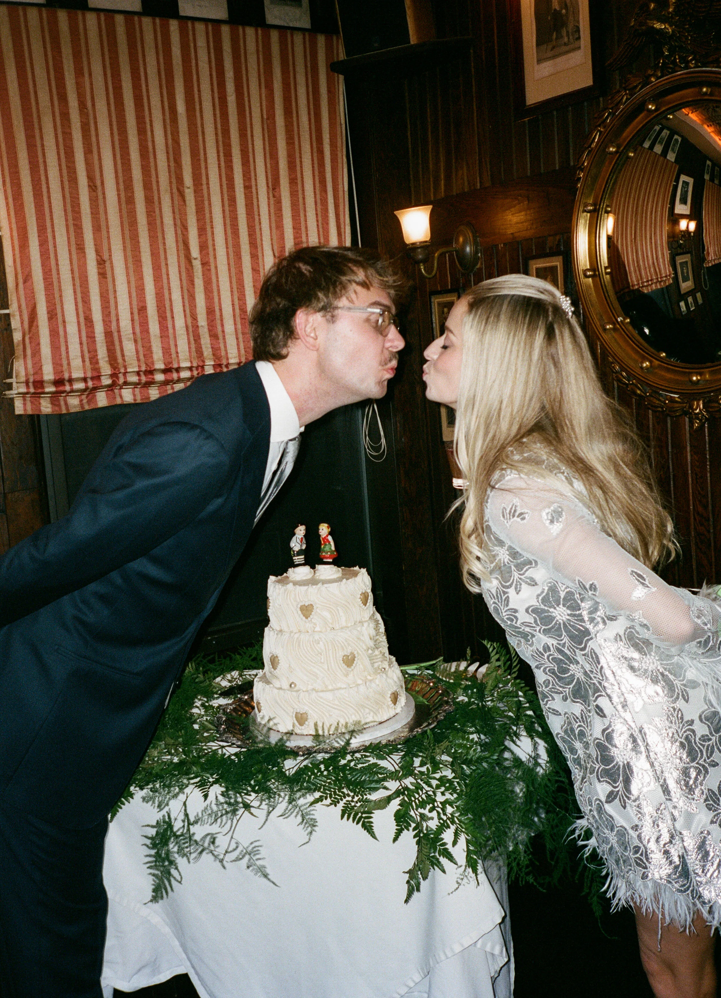 New York Keens Steakhouse Wedding Mini Dress Lauren Vandame Photography.94