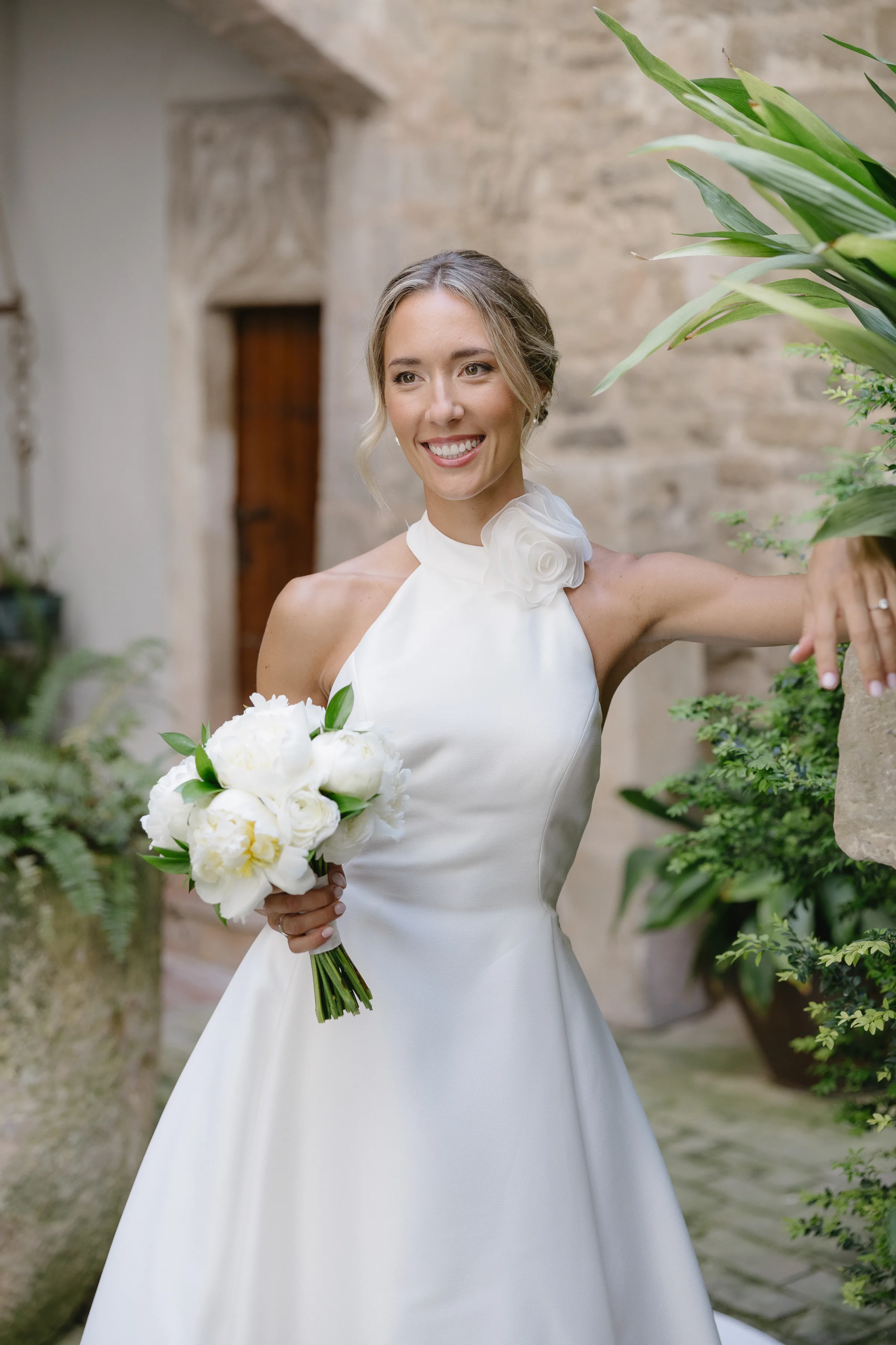 Pronovias bride Barcelona wedding Castell de Sant Marti de Tous.39 - Gaëlle Wore Pronovias For Her Wedding at Castell de Sant Martí de Tous in Barcelona Pronovias bride Barcelona wedding Castell de Sant Marti de Tous.39