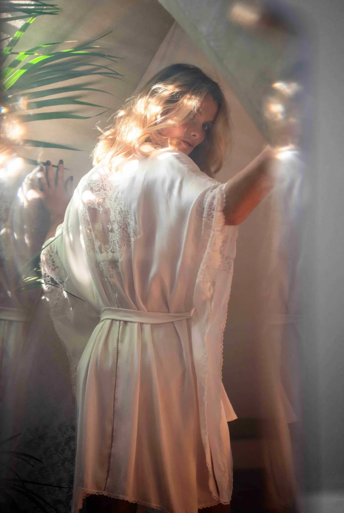 Florence Silk Kimono Shell Belle Couture - Save 15% on Shell Belle Couture’s Luxury Bridal Lingerie, Silk Kimonos & Honeymoon Wear Florence Silk Kimono
