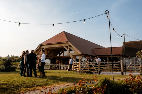 Exterior of Spring Barn at The Harty Estate wedding venue in Kent