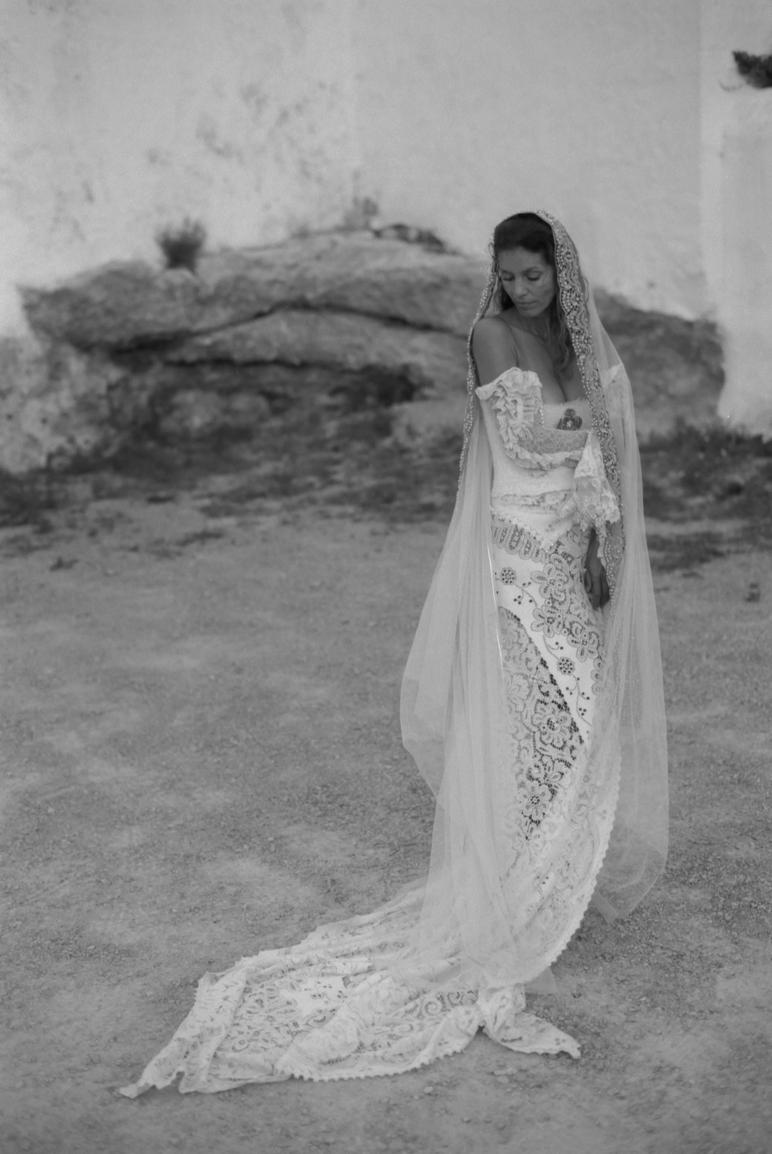 Julita London Ibiza Bridal Editorial Clarissa Sofia Studio 76 1 - Devotion: Julita London Bridal Fashion at Puig de Missa, Ibiza Julita London Ibiza Bridal Editorial Clarissa Sofia Studio 76 1