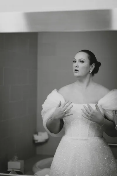 Natalie Wore Netta BenShabu for her Versailles Inspired Wedding