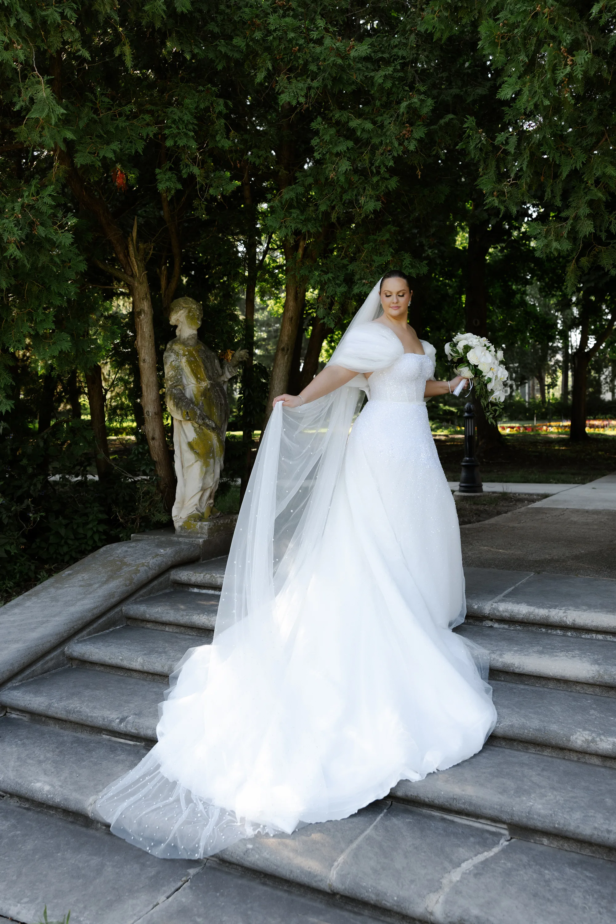 Netta BenShabu bride Versailles inspired wedding Cuneo Mansion Gardens 72 - Natalie Wore Netta BenShabu for her Versailles Inspired Wedding Netta BenShabu bride Versailles inspired wedding Cuneo Mansion Gardens 72