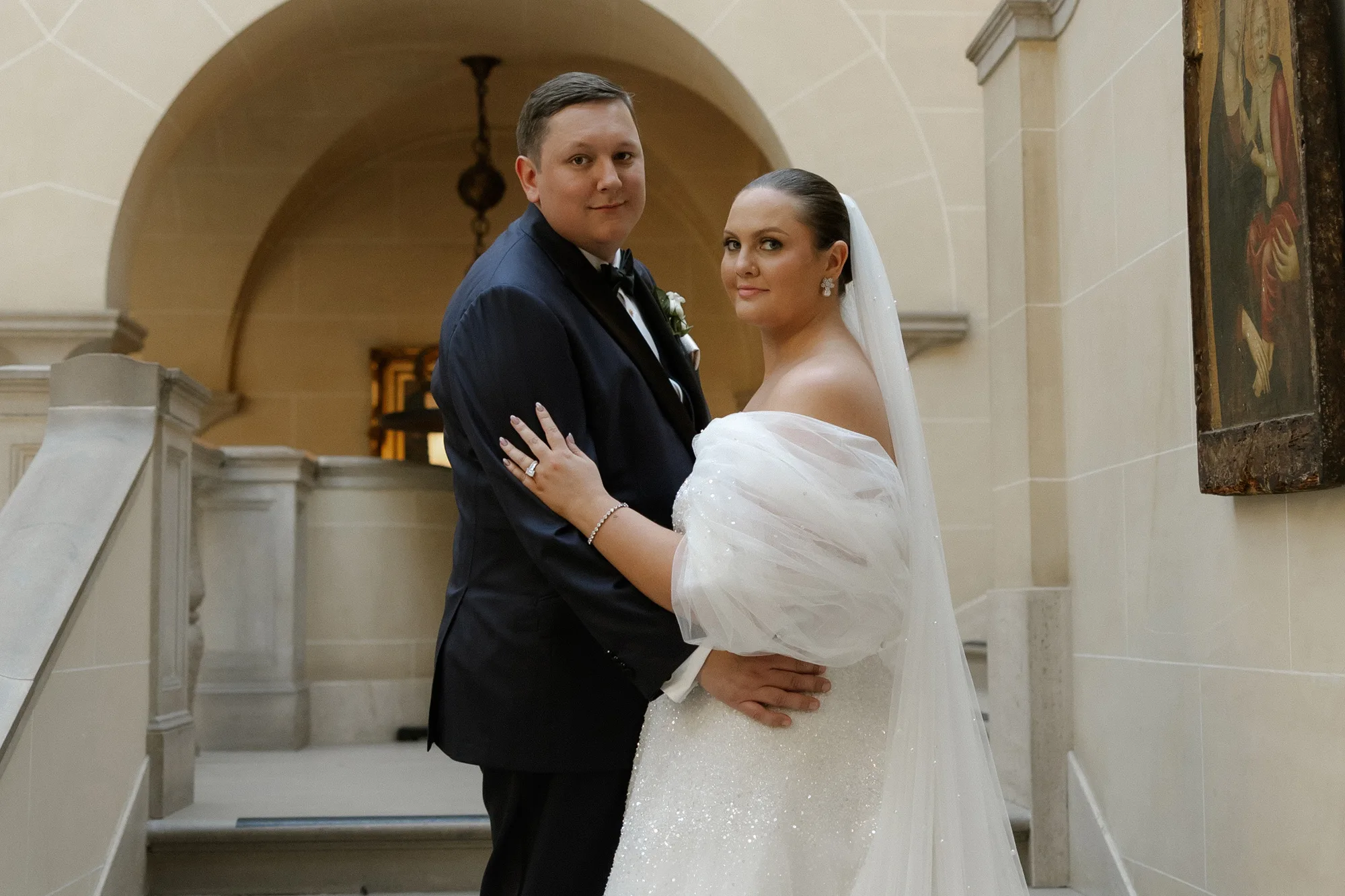 Versailles inspired wedding Cuneo Mansion and Gardens Illinois - Natalie Wore Netta BenShabu for her Versailles Inspired Wedding Versailles inspired wedding Cuneo Mansion and Gardens Illinois