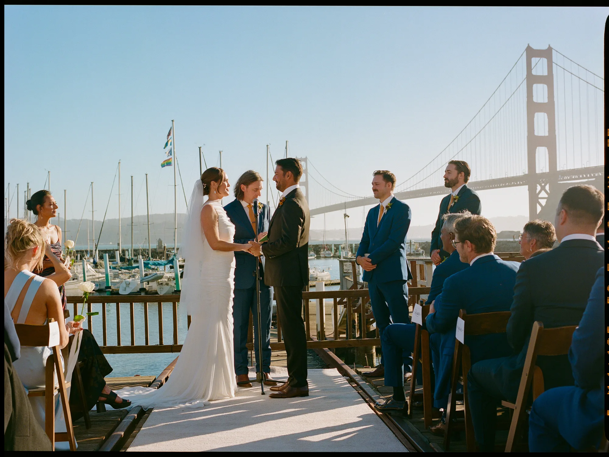 Wedding Sausalito California 4 - Chris & Molly’s Colourful Marina Bar Wedding by the Golden Gate Bridge Wedding Sausalito California 4