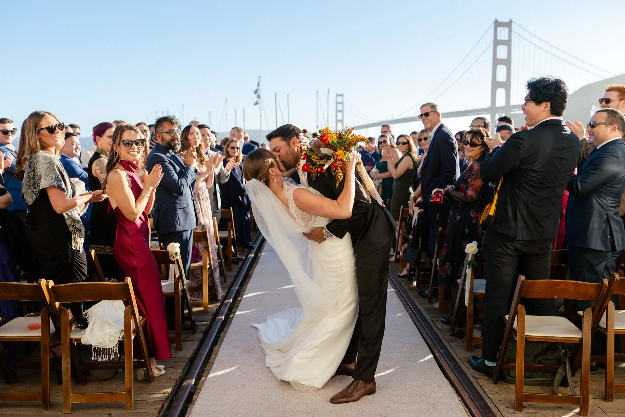 Wedding Sausalito California 88 1 - Chris & Molly’s Colourful Marina Bar Wedding by the Golden Gate Bridge Wedding Sausalito California 88 1