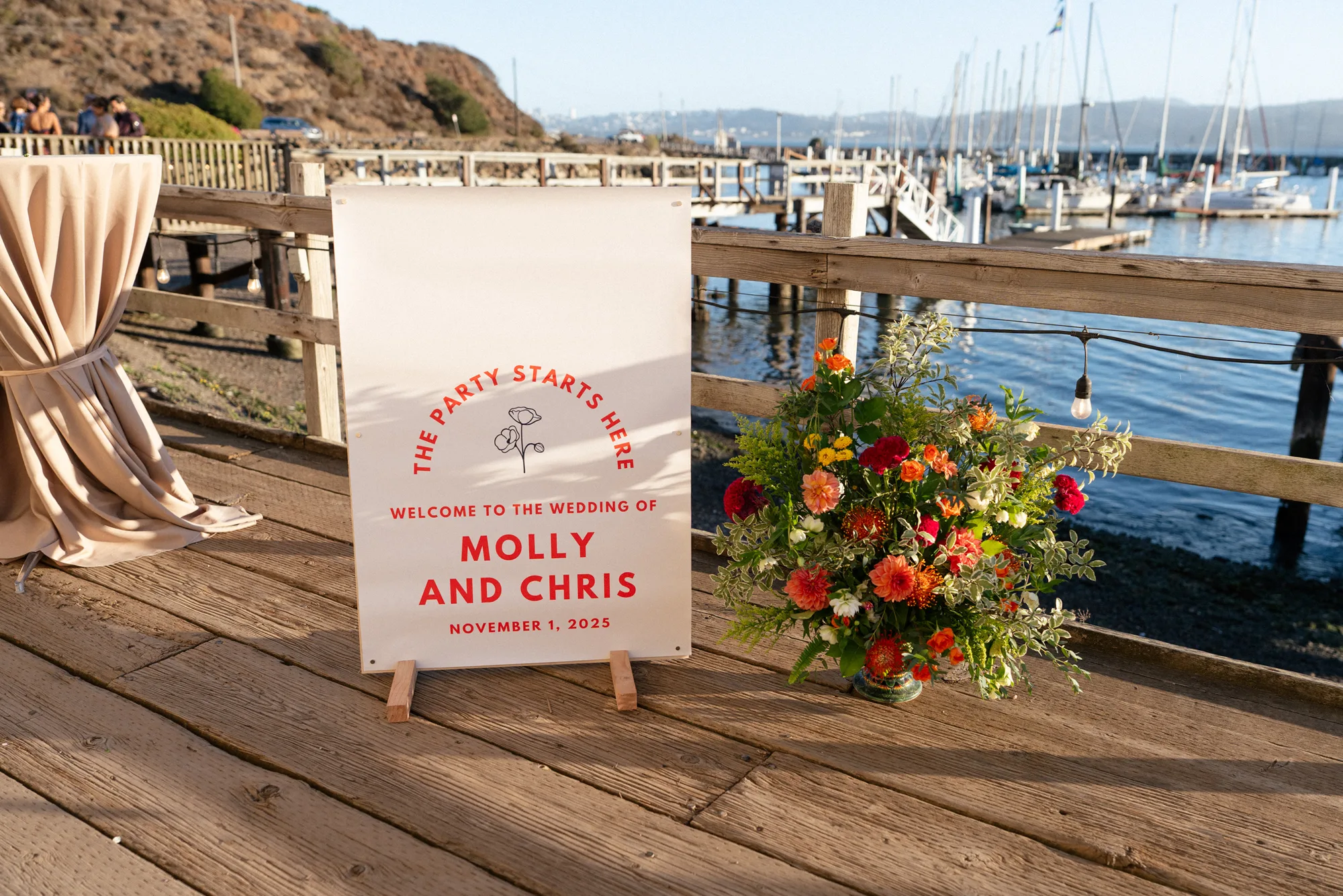 Wedding Sausalito California 97 1 - Chris & Molly’s Colourful Marina Bar Wedding by the Golden Gate Bridge Wedding Sausalito California 97 1