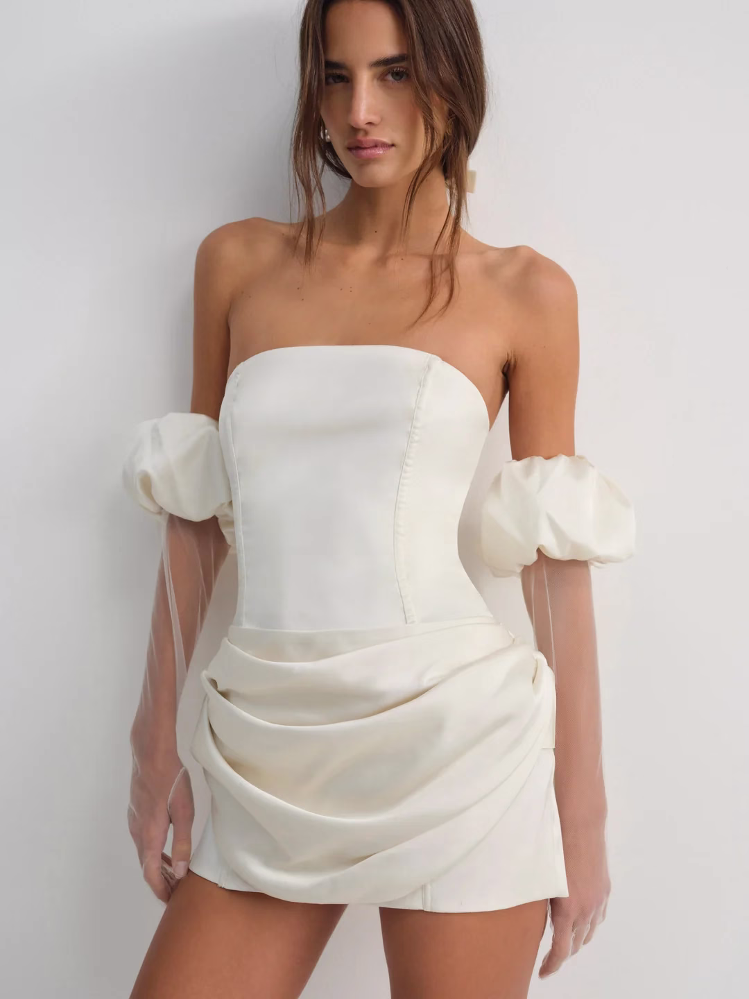 For Love Lemons Serena Mini Dress - An Arakii Suit with Oversized Jacket for a Chic Italian Wedding at Antico Borgo Serena Mini Dress