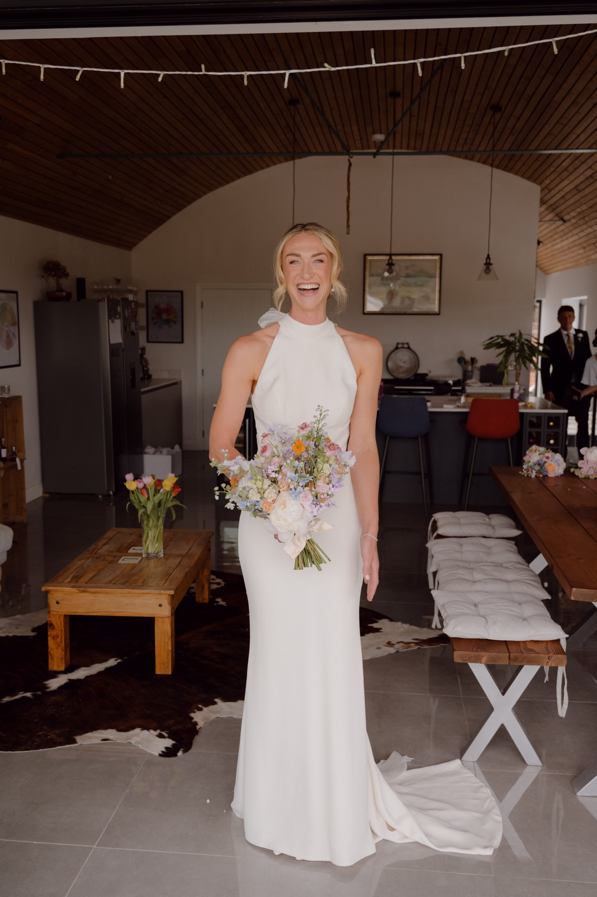 Wedding at Home Sassi Holford Bride 27 - Louisa and Josh's Romantic Spring, Pastel Flower-Filled Wedding at the Family Home in Somerset Wedding at Home Sassi Holford Bride 27