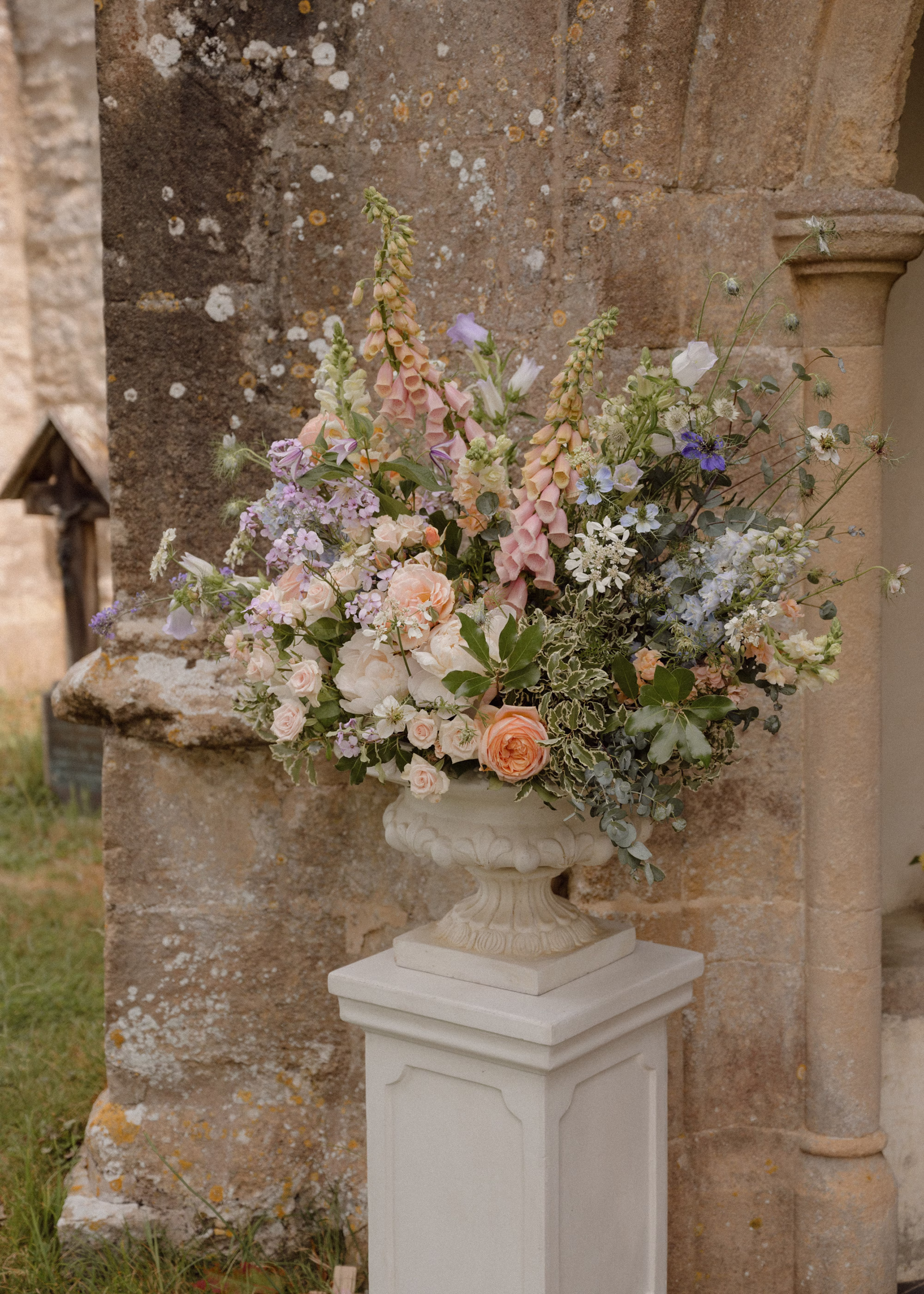 Wedding at Home Sassi Holford Bride 40 1 - Louisa and Josh's Romantic Spring, Pastel Flower-Filled Wedding at the Family Home in Somerset Wedding at Home Sassi Holford Bride 40 1