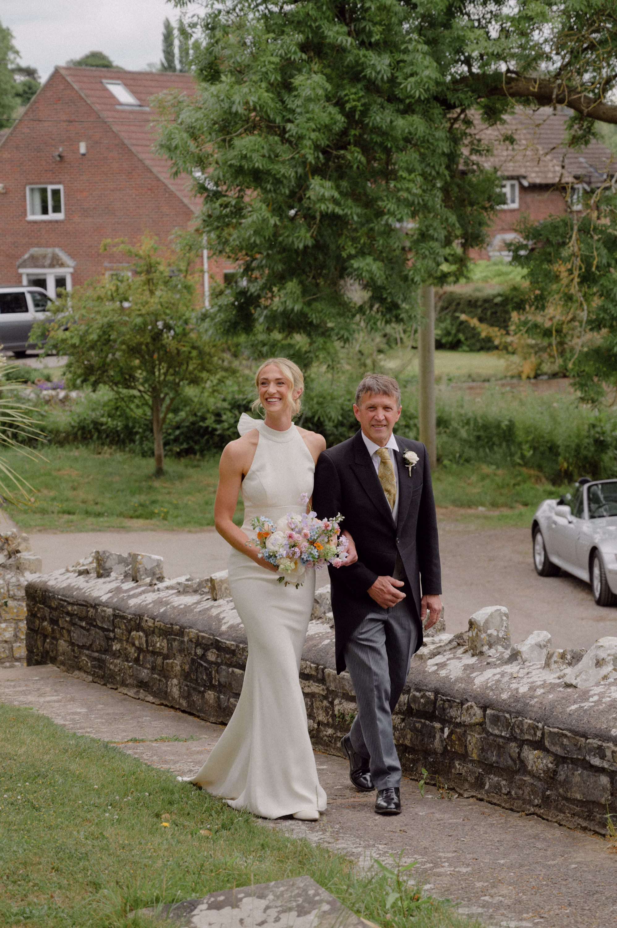 Wedding at Home Sassi Holford Bride 44 1 - Louisa and Josh's Romantic Spring, Pastel Flower-Filled Wedding at the Family Home in Somerset Wedding at Home Sassi Holford Bride 44 1