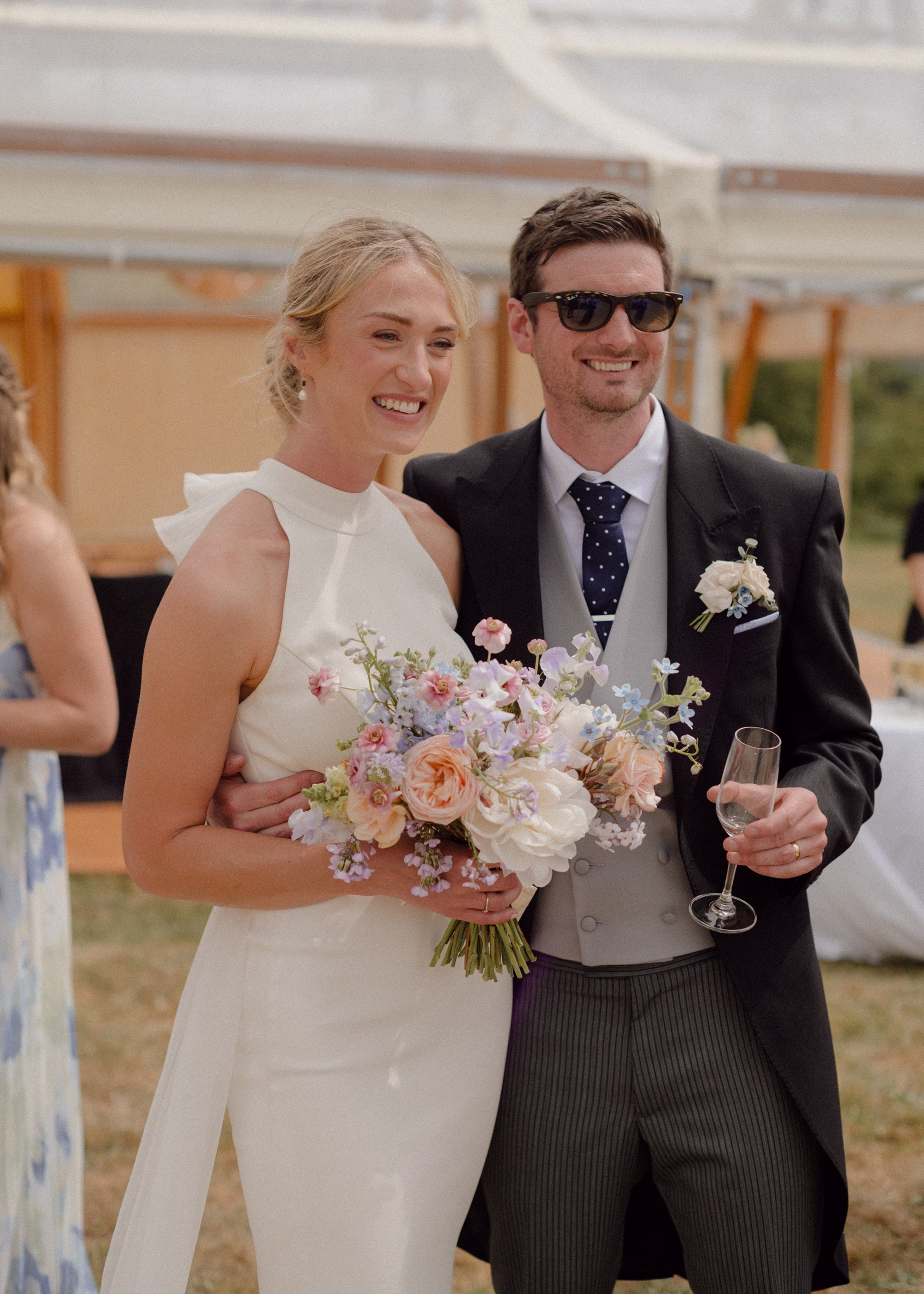 Wedding at Home Sassi Holford Bride 90 - Louisa and Josh's Romantic Spring, Pastel Flower-Filled Wedding at the Family Home in Somerset Wedding at Home Sassi Holford Bride 90