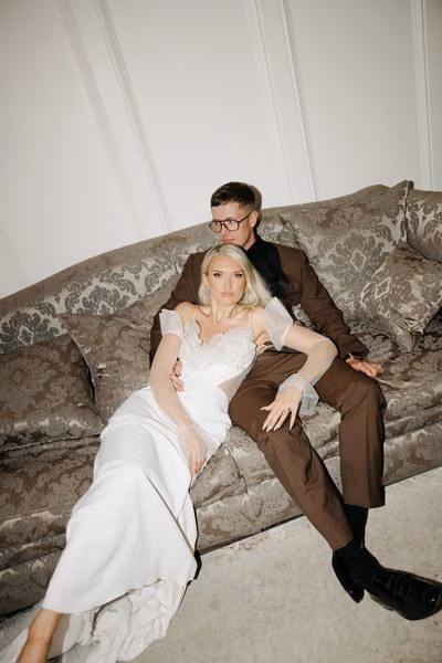 Kate & Jonny’s Dalton Old Pump House Wedding With 80 Chandeliers & 3 Dresses