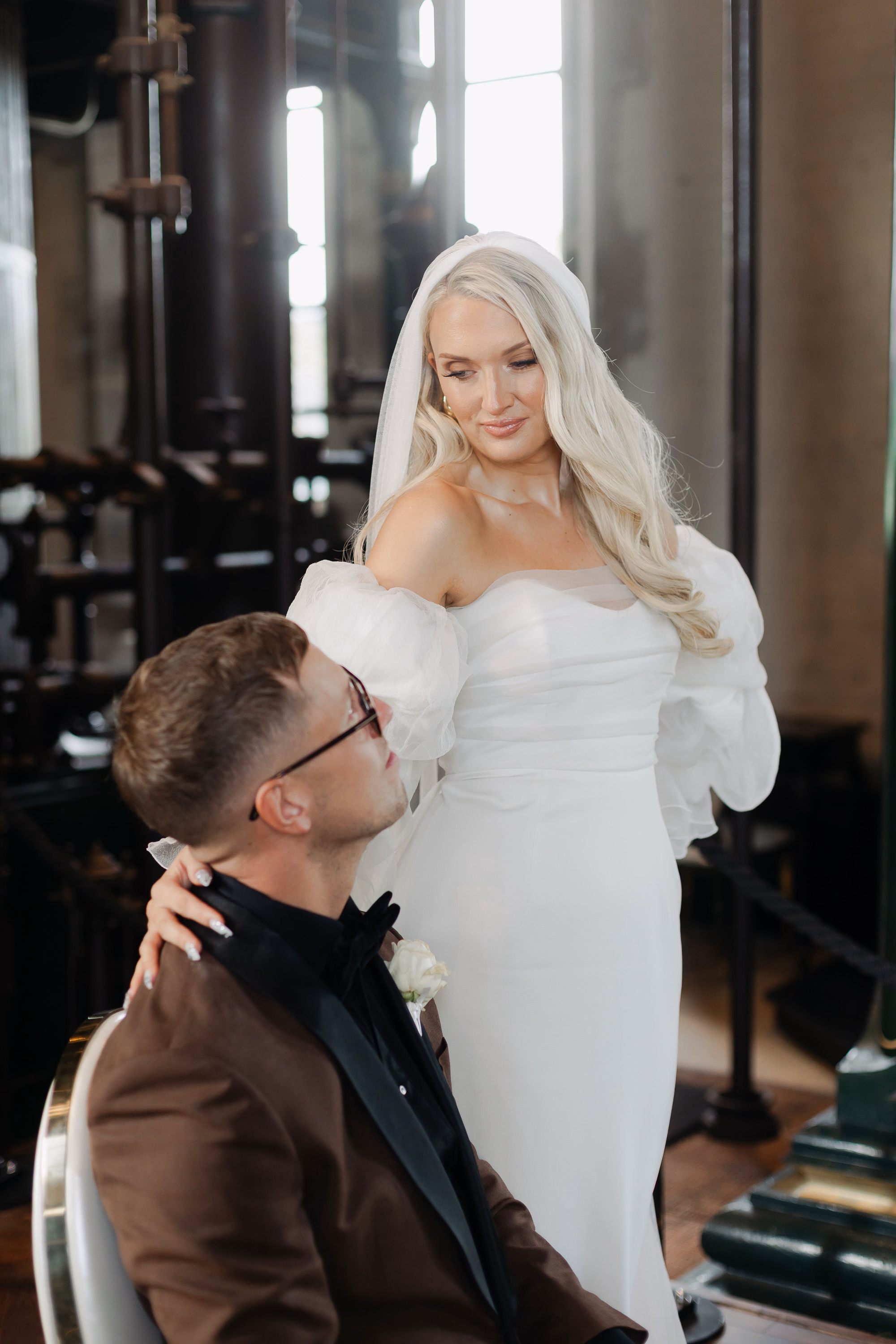 Dalton Old Pump House Wedding Seaham Durham 80 - Kate & Jonny's Dalton Old Pump House Wedding With 80 Chandeliers & 3 Dresses Dalton Old Pump House Wedding Seaham Durham 80