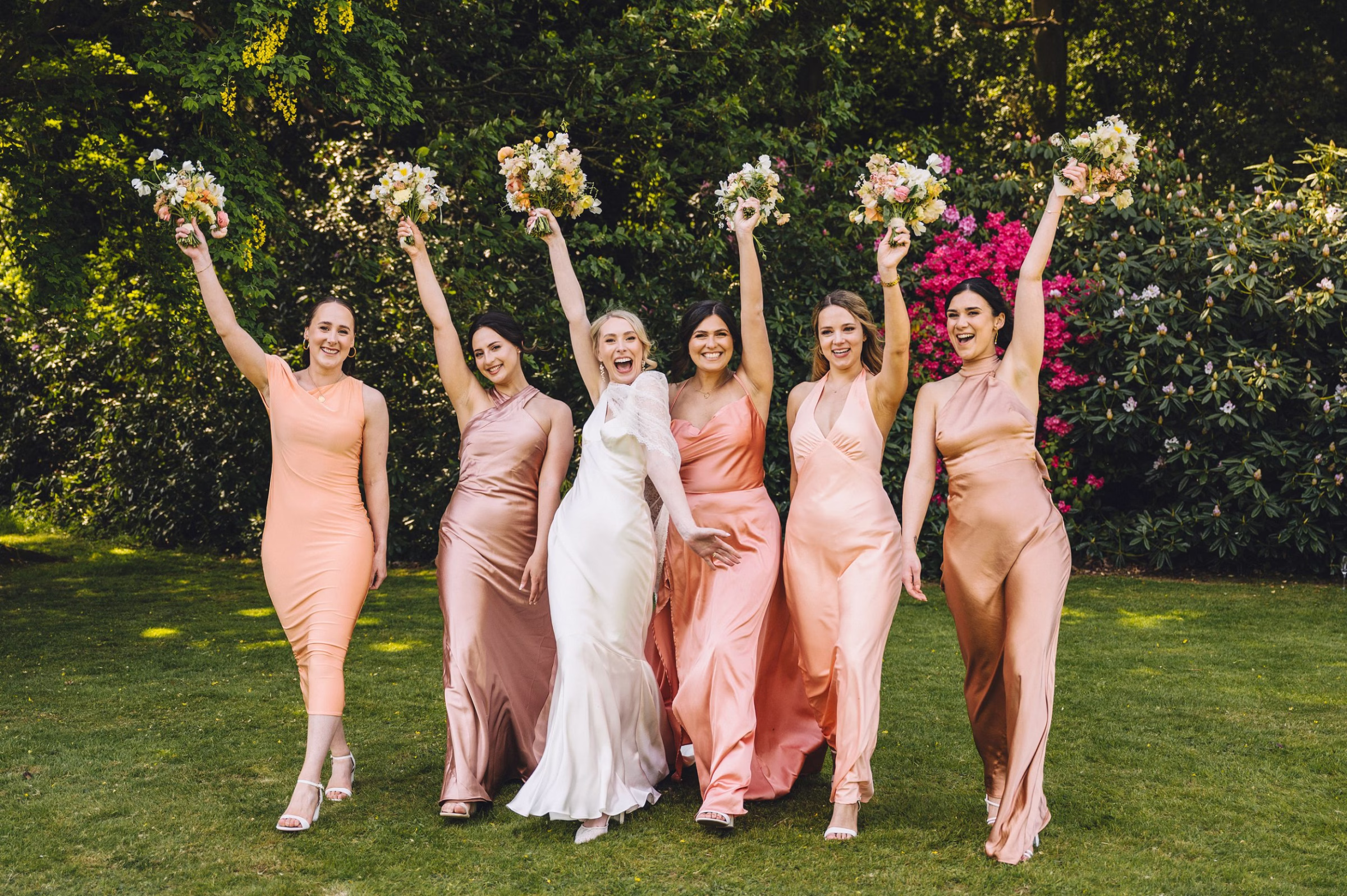 Homme House Wedding Marta May Photography 109 - Chloe’s Theia Couture Dress & Bespoke Bridal Cape for her Spring Country House Wedding at Homme House Homme House Wedding Marta May Photography 109